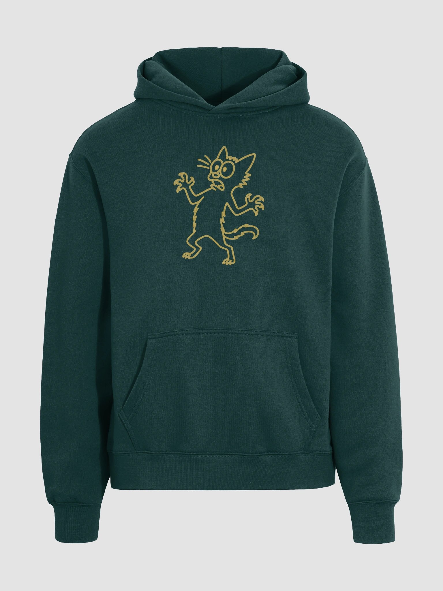 Scaredy Cat Unisex Oversized Hoodie-Paws product image (3)