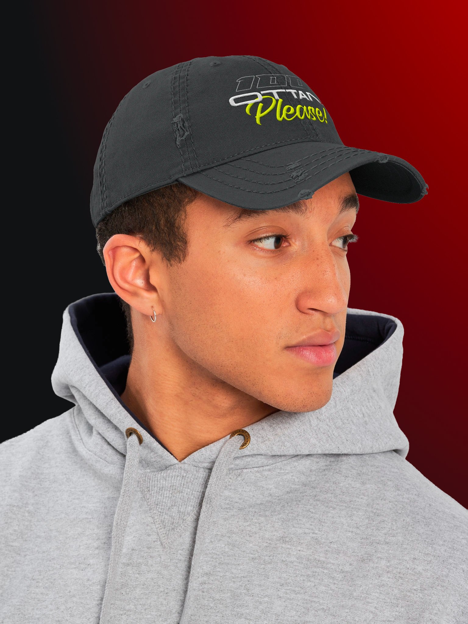 100 Ottani Please!™ Racing Streetwear Distressed Dad Hat | Endurance Survivor Edition product image (5)