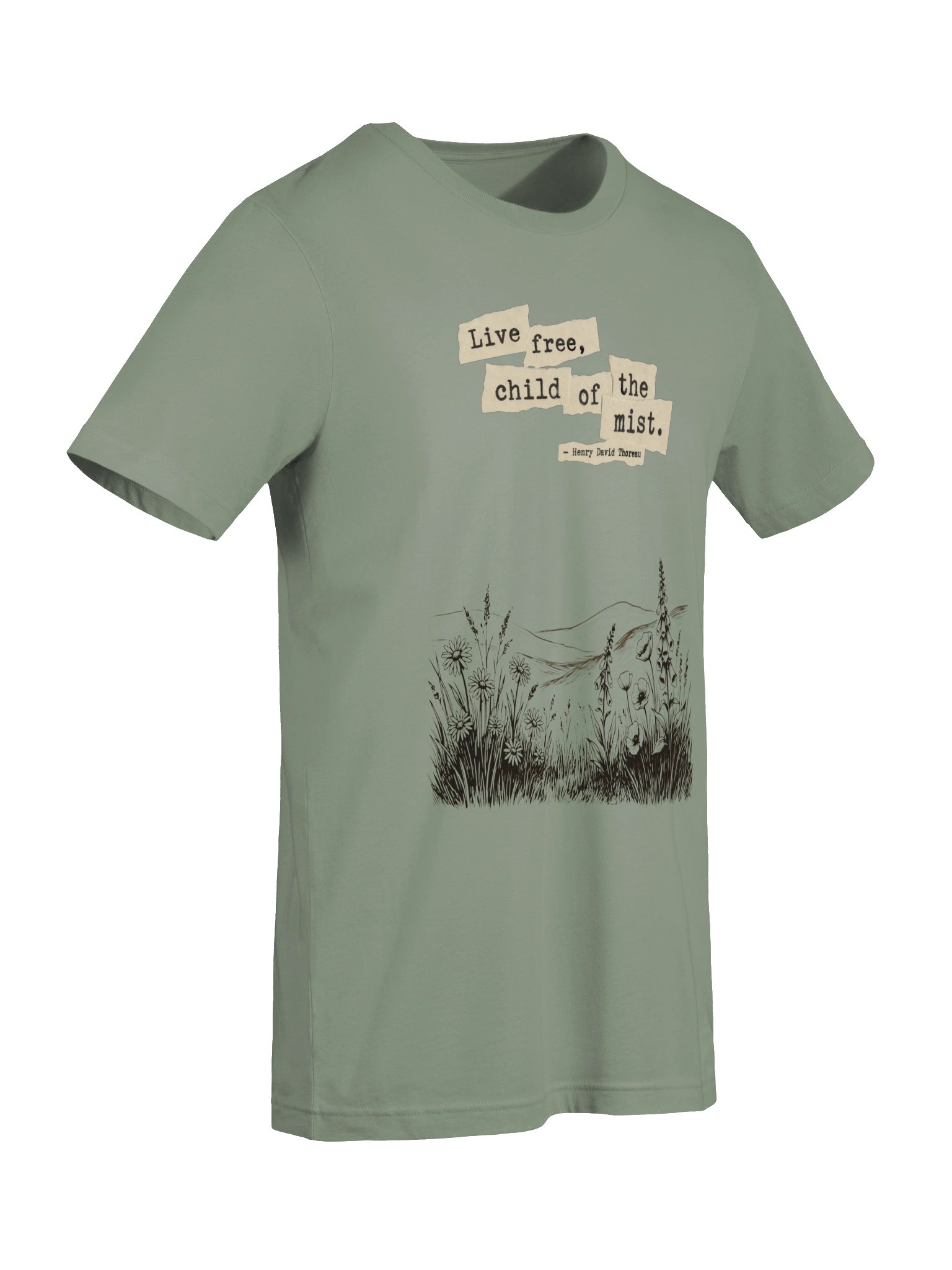 Thoreau Quote Shirt, Wildflower Nature Graphic Tee product image (38)