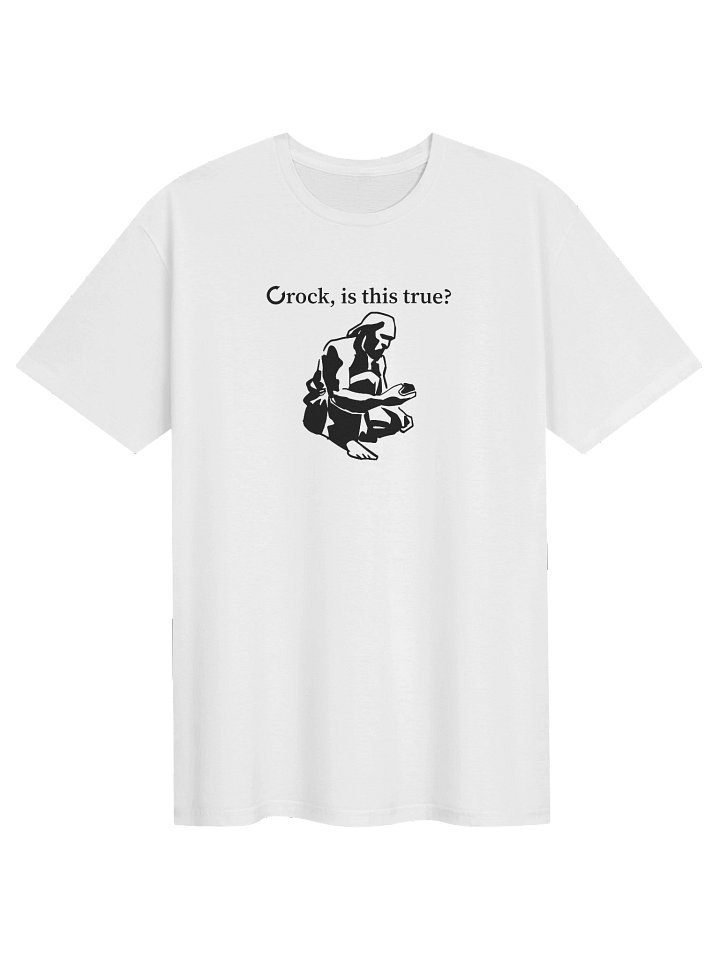 Men's "Crock Is This True?" White T-Shirt product image (1)