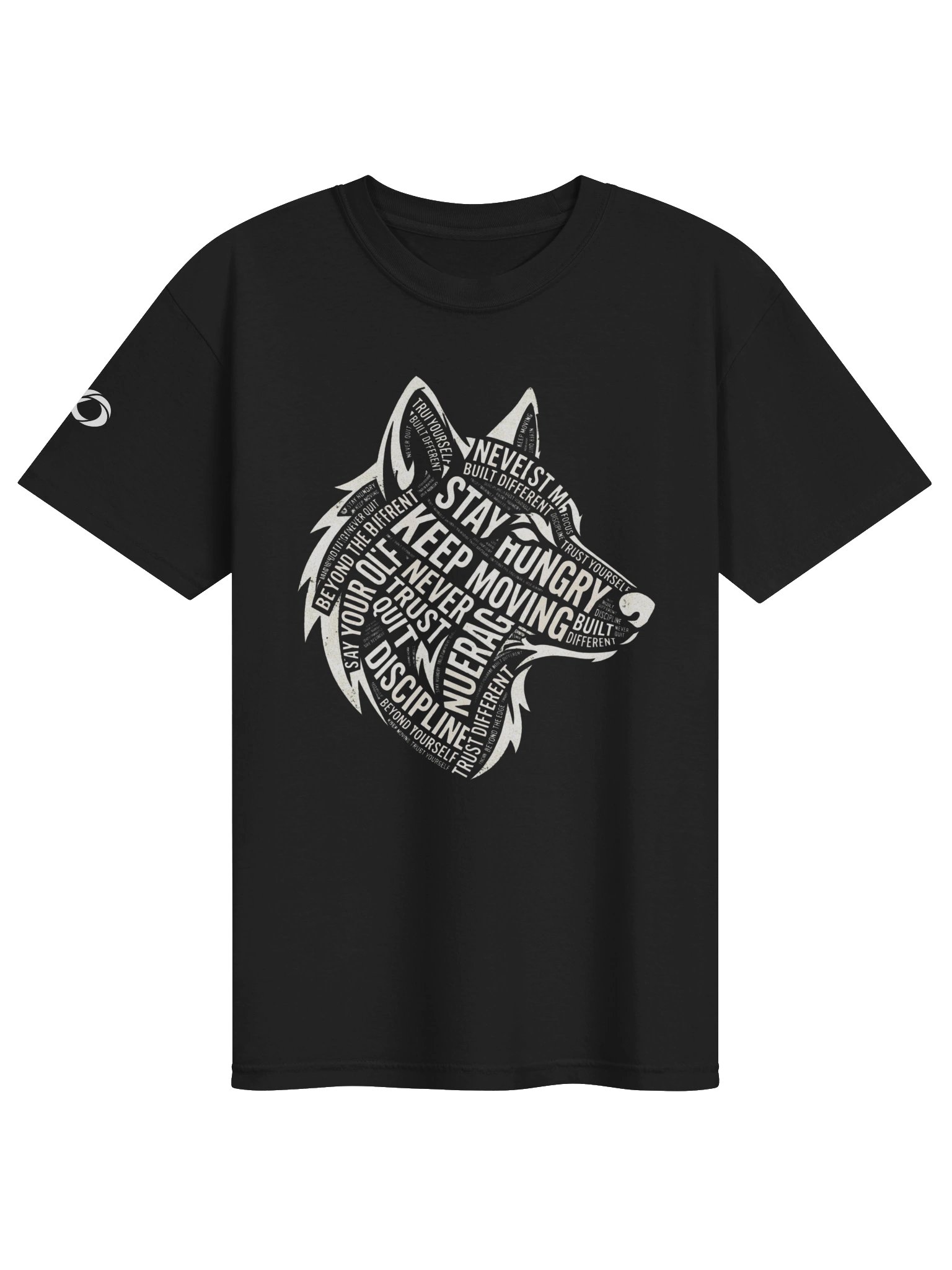 Wolf Mindset Typography Graphic Tee product image (1)