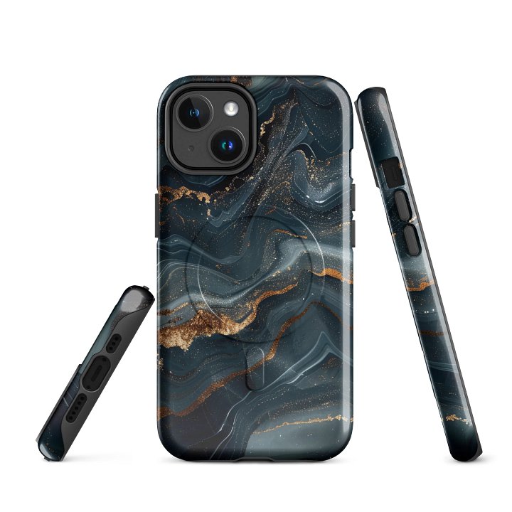 Cosmic Marble Tough Magnetic MagSafe® iPhone® 14, 15, 16, 17, Pro, Pro Max, Plus Cases. product image (1)