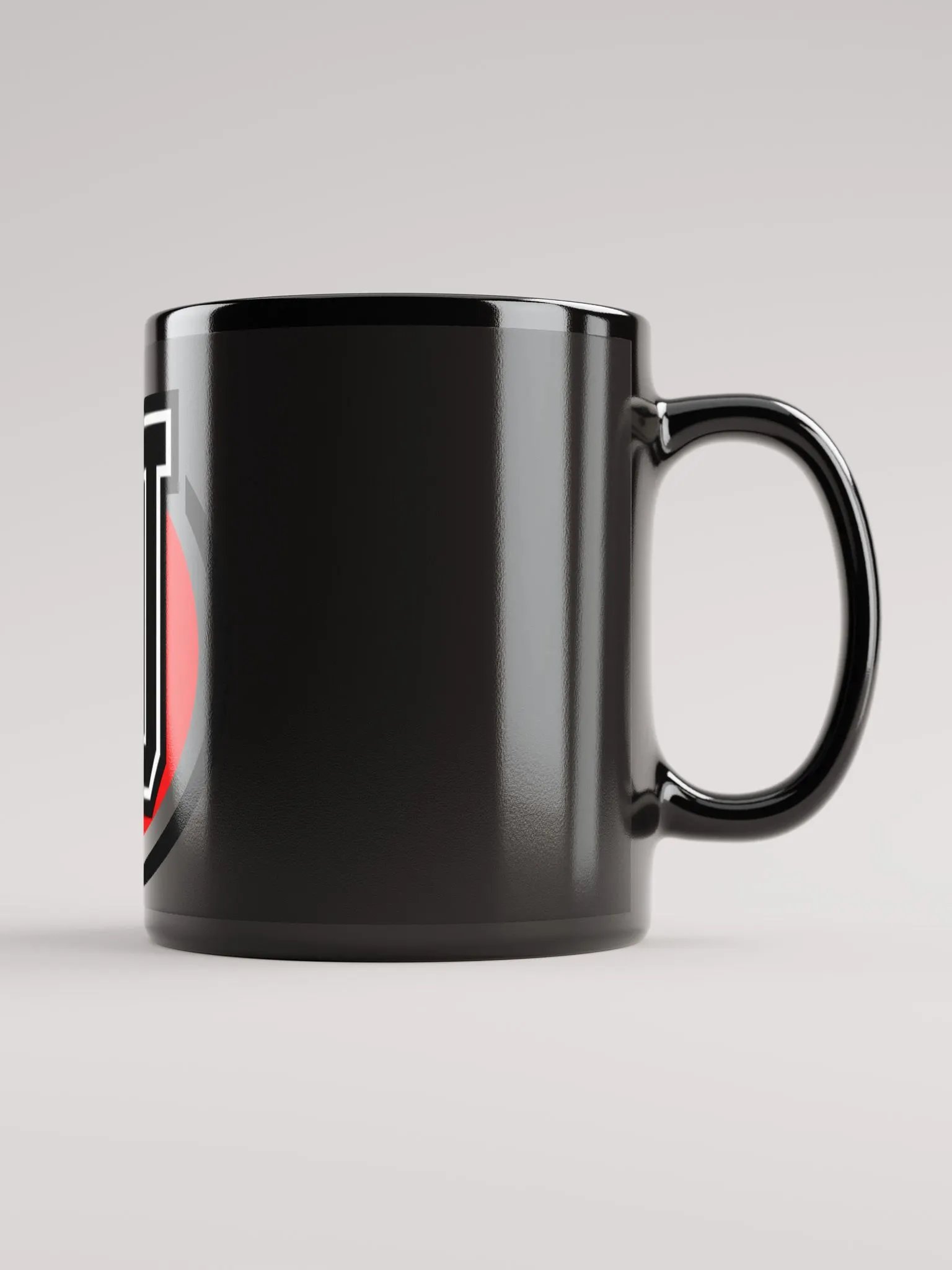 glossy black mug product image (5)