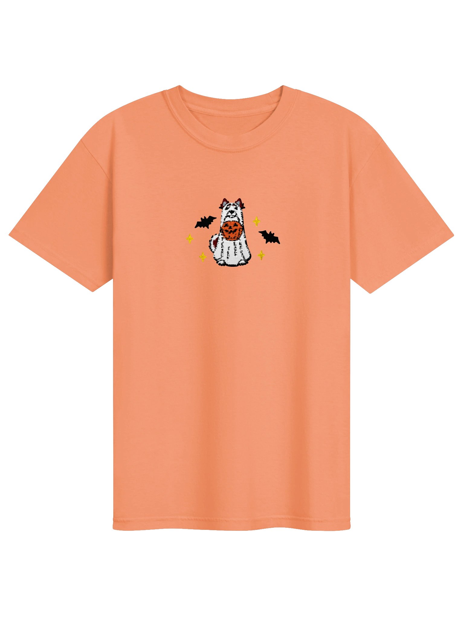Halloween Alaskan Malamute(Red & White) Embroidered T-Shirt product image (25)