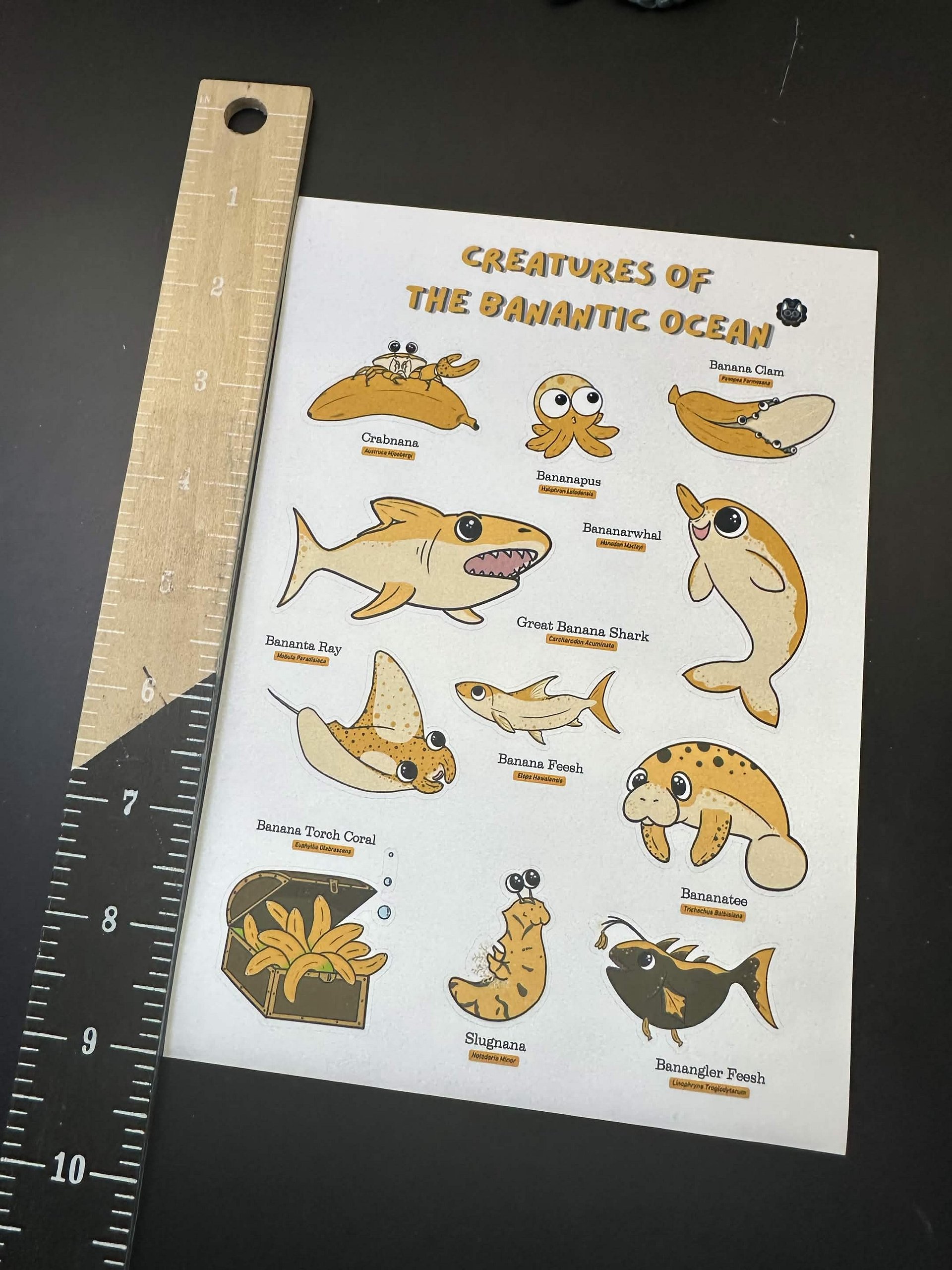Creatures of the Banantic Field Guide Sticker Sheet product image (2)