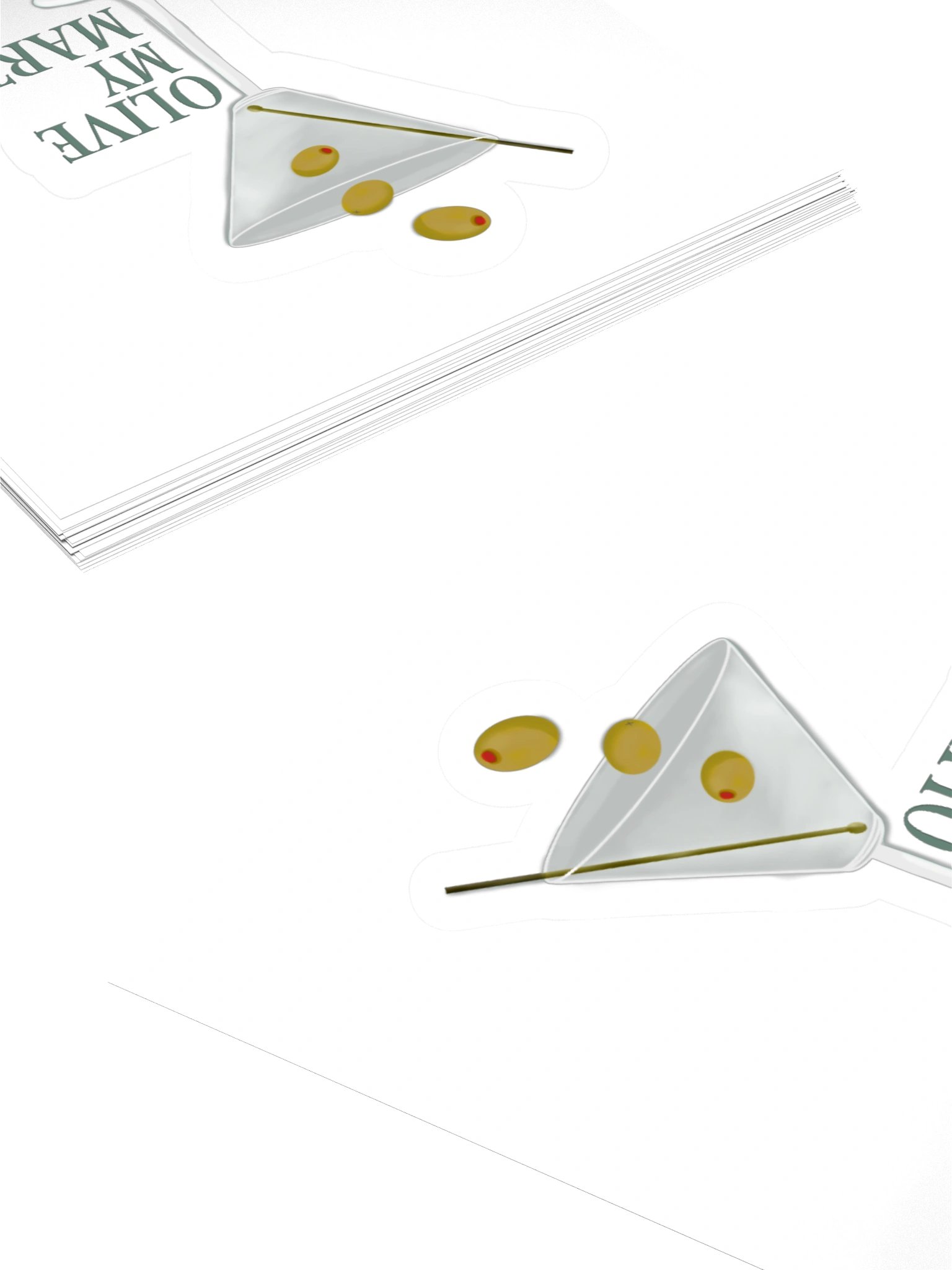 Olive My Martini Kiss Cut Sticker product image (5)