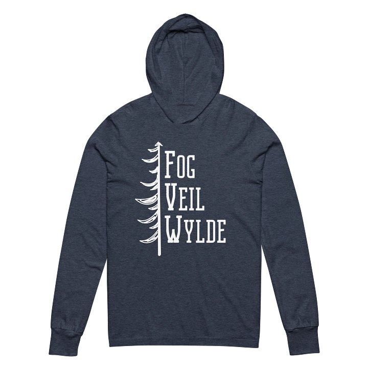 Timber Logo in White | Soft Triblend | Unisex Hoodie Shirt product image (2)