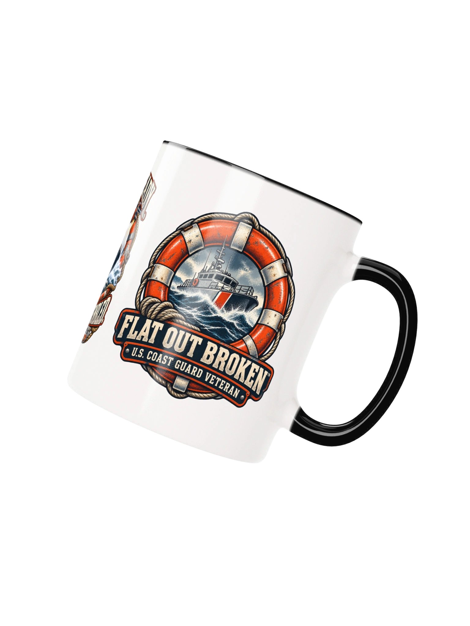 Coast Guard Veteran Coffee Mug — Always Ready, Barely Fully Assembled | Flat Out Broken™ product image (4)