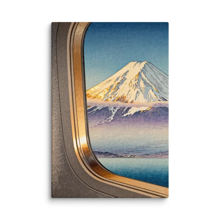 Mount Fuji From the Plane - Canvas Print product image (1)