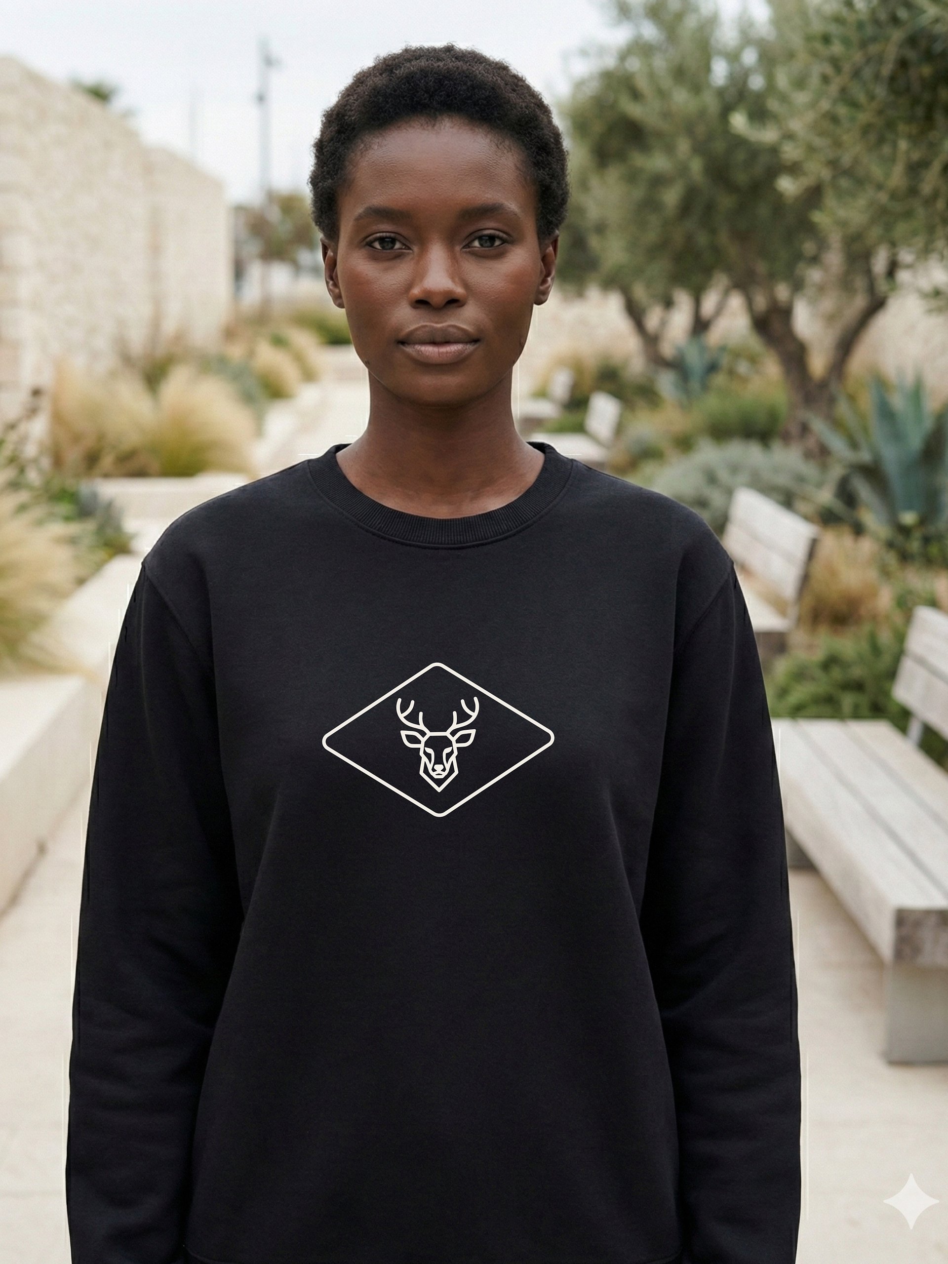 Deer Icon Sweatshirt — Grounded Essential product image (2)