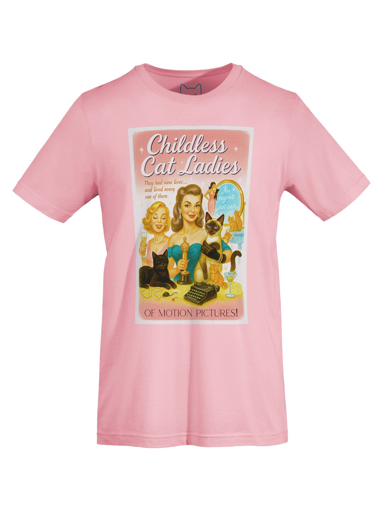 Childless Cat Ladies of Motion Pictures Old Hollywood 1950's Retro Concert Tee Fit Unisex T-Shirt product image (55)
