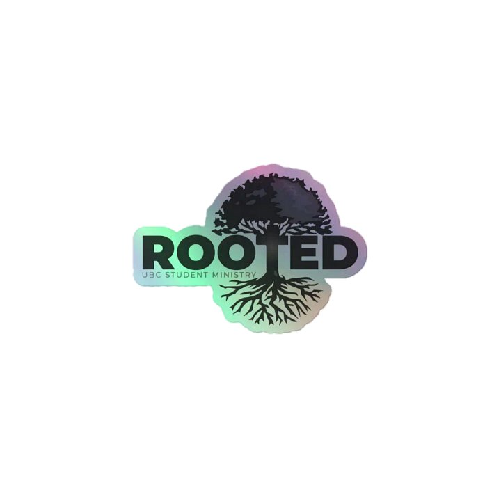Rooted Student Ministry Holographic Sticker Sheet product image (1)
