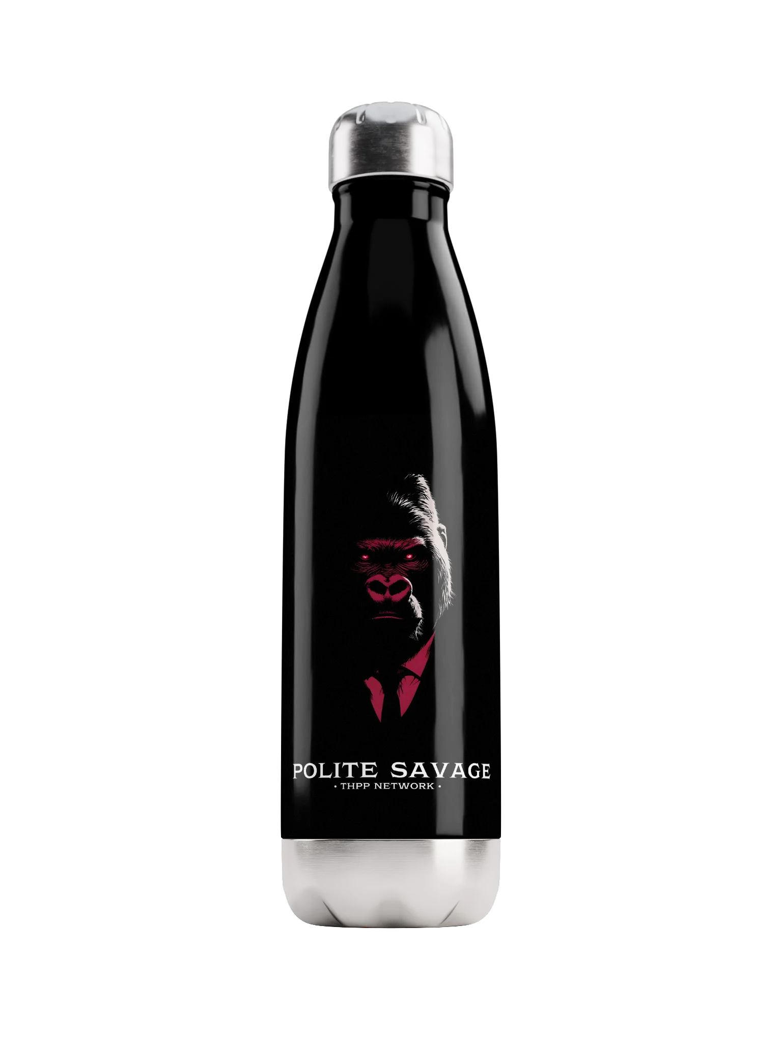Take Yo Azz to the Gym- Gorilla Black Water Bottle product image (1)