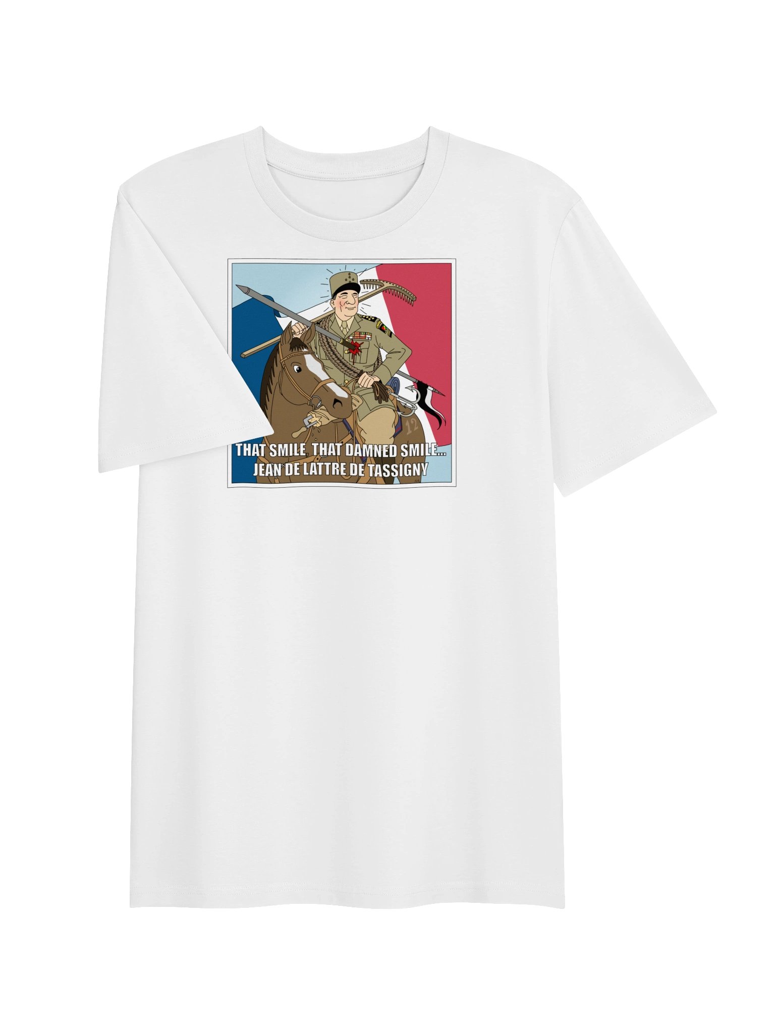 That smile, That damn smile - Jean De Lattre De Tassigny (Organic unisex T-shirt) product image (6)