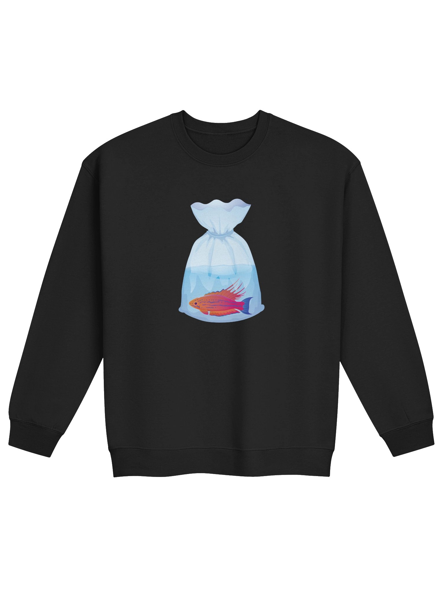 Flasher Wrasse Fish Bag Sweatshirt – Funny Reef Tank & Saltwater Aquarium Graphic Sweatshirt product image (2)