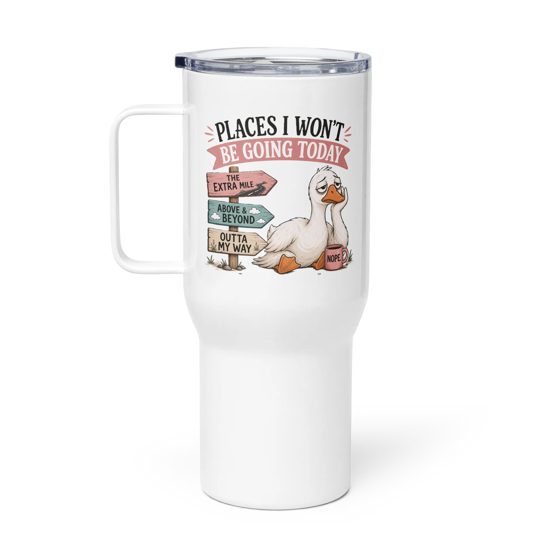 Nope Duck Travel Mug product image (5)