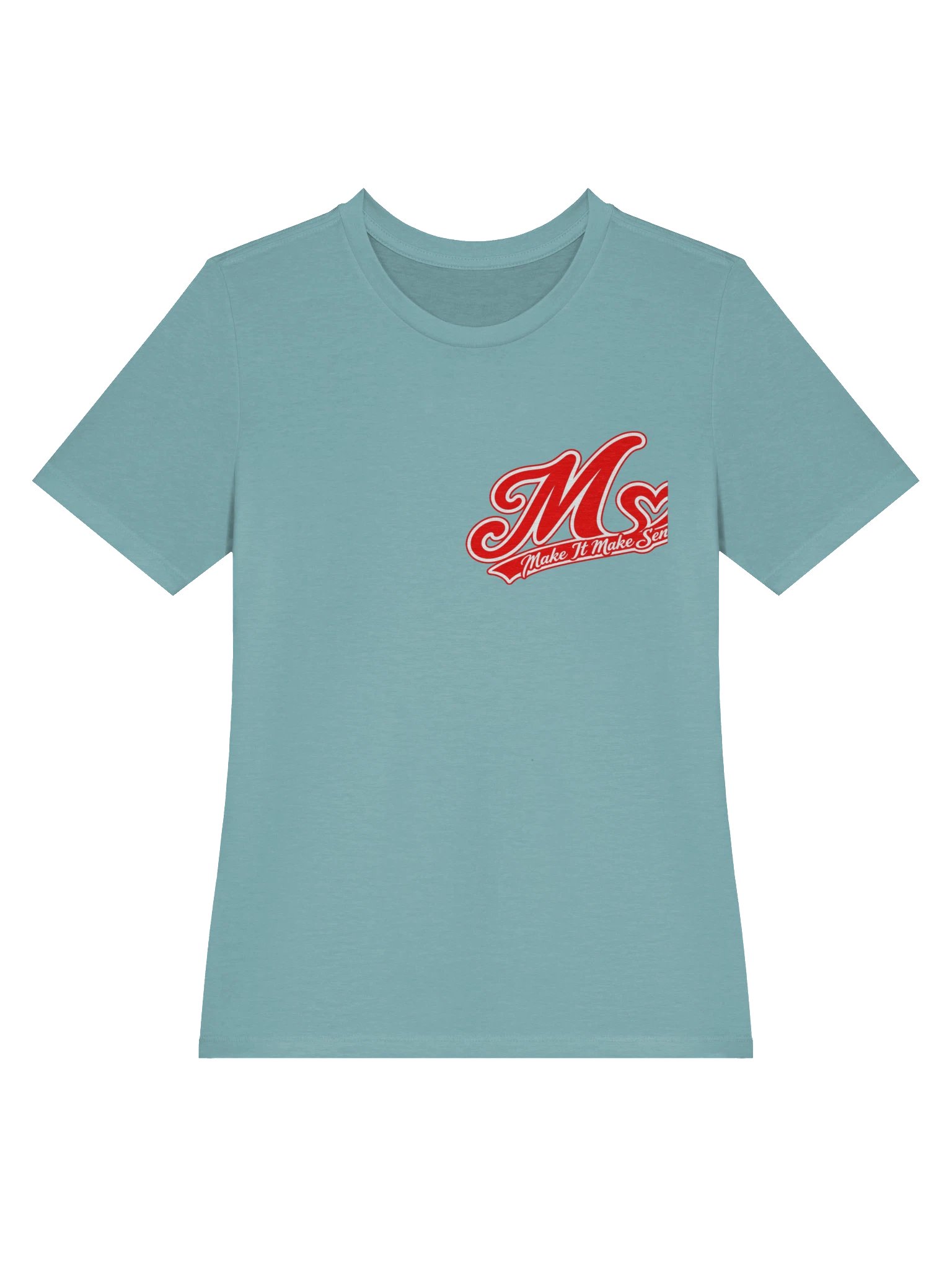 Make It Make Sense Women’s Red M Heart Logo T-Shirt product image (9)