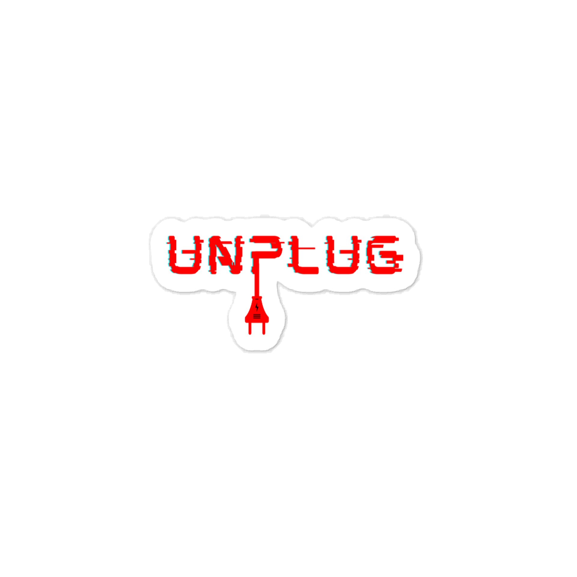 UNPLUG Bumper Sticker (outdoor sticker) product image (1)