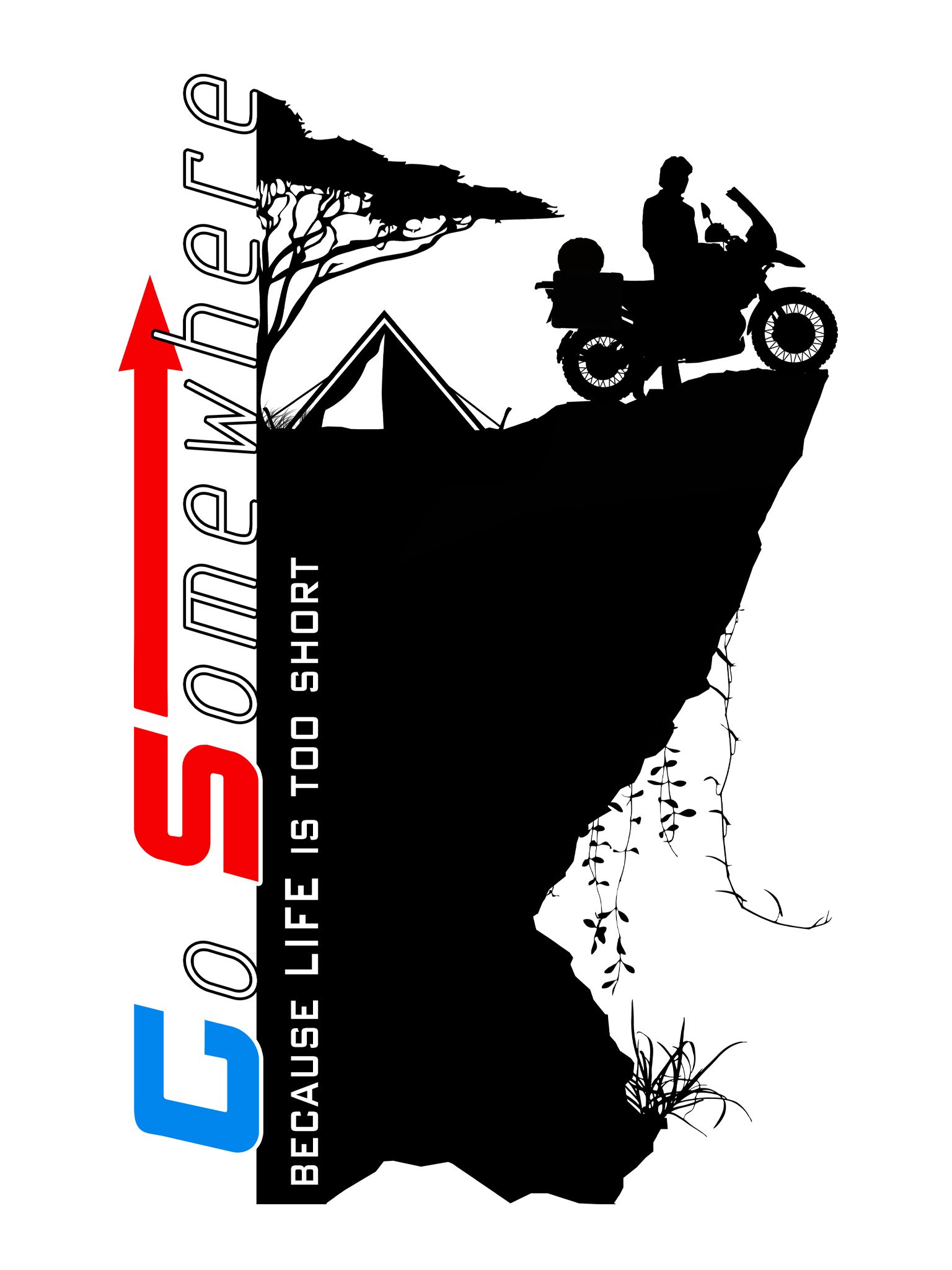 GS. Go Somewhere. Because life is too short. | MEN’S T-Shirt product image (6)