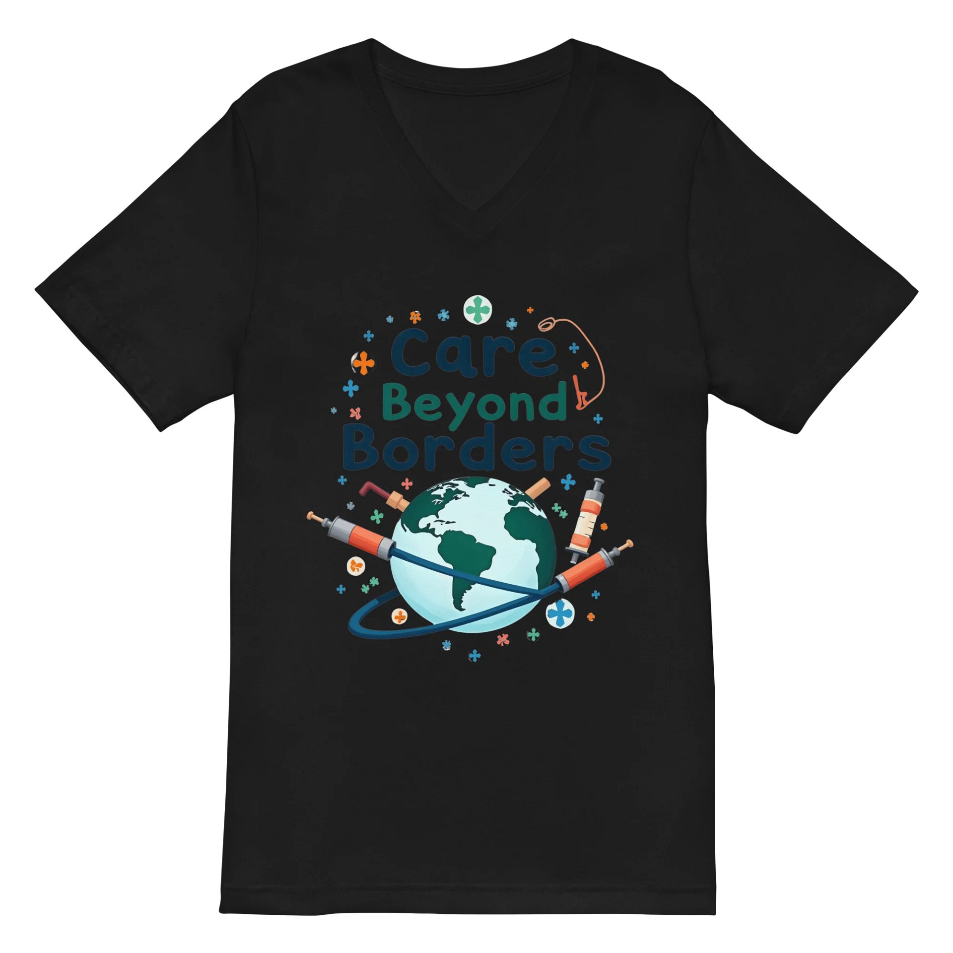 Care Beyond Borders V-Neck Tee product image (3)