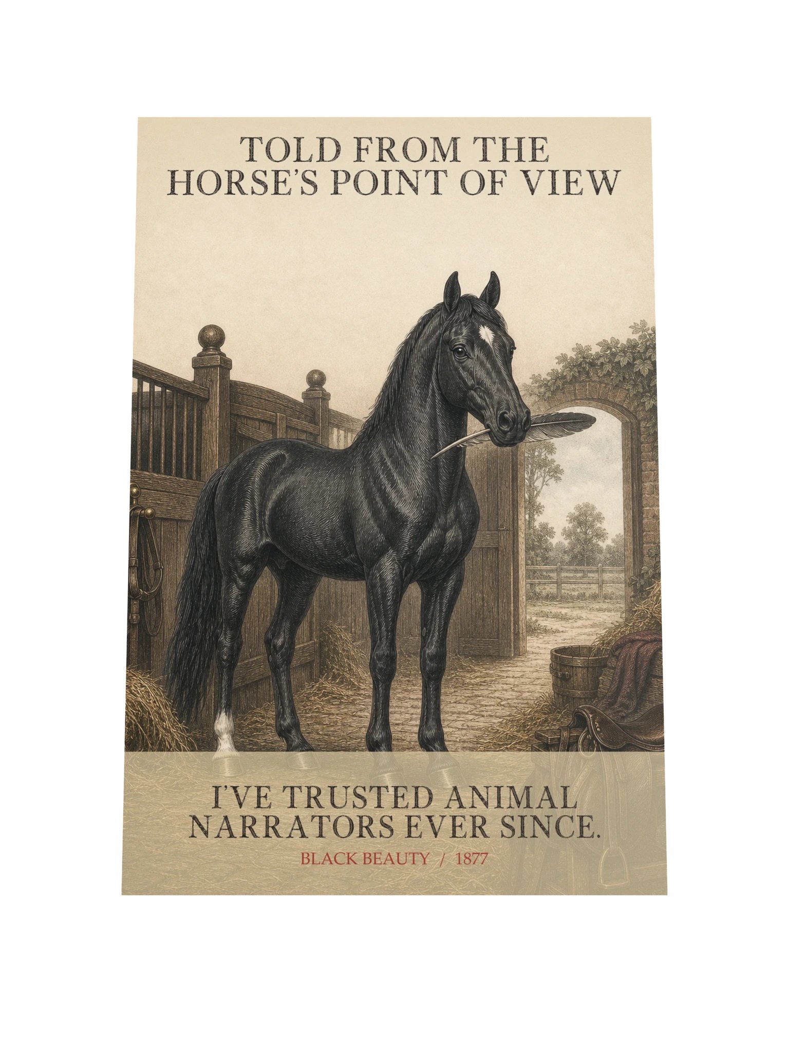 Told From Horse S Point View Ve -- Black Beauty Art Print product image (9)