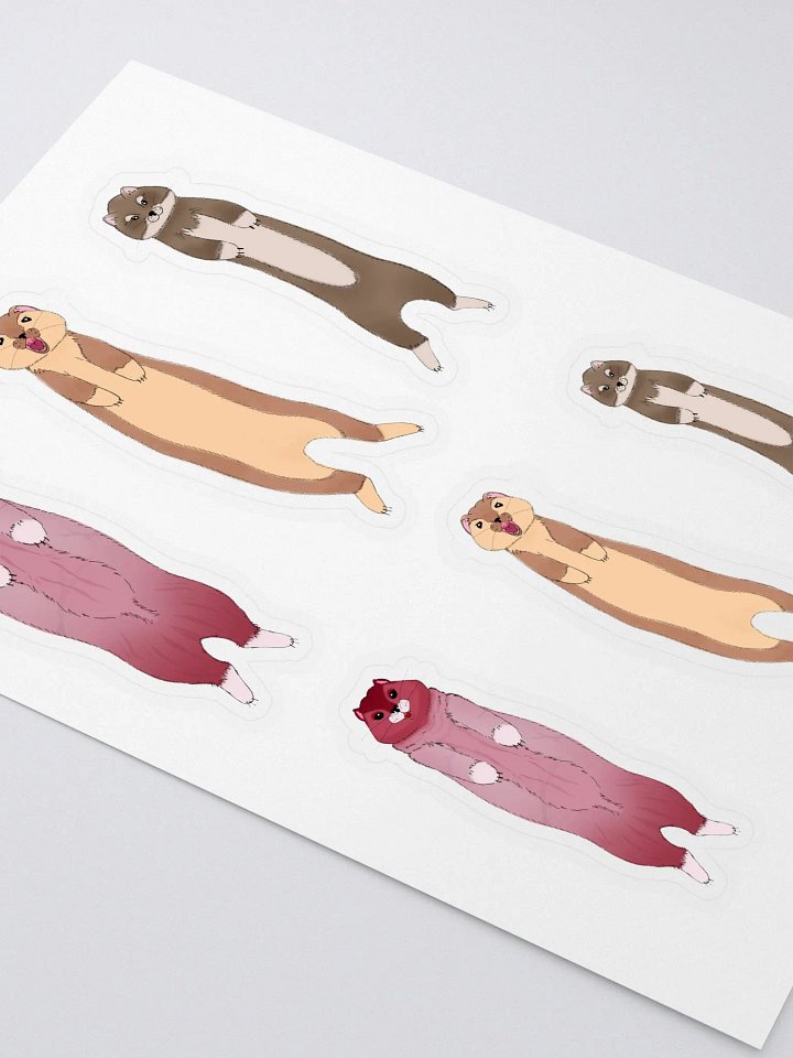 Cute Stoats Stickers product image (2)