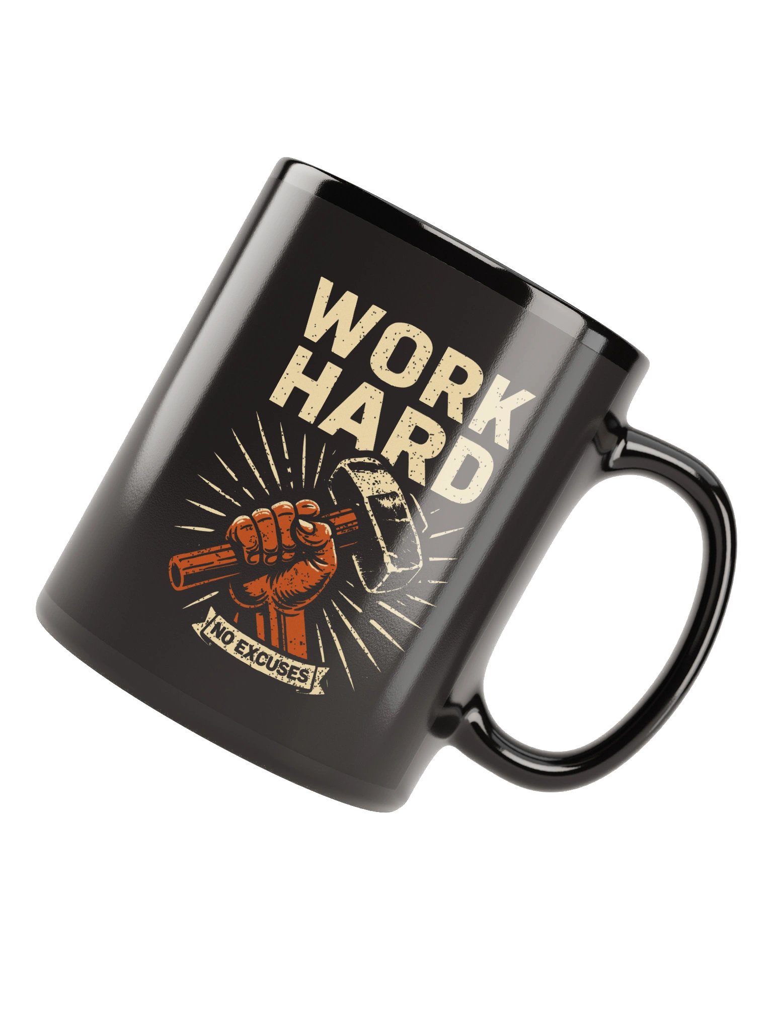 Work Hard — No Excuses Statement Mug product image (7)