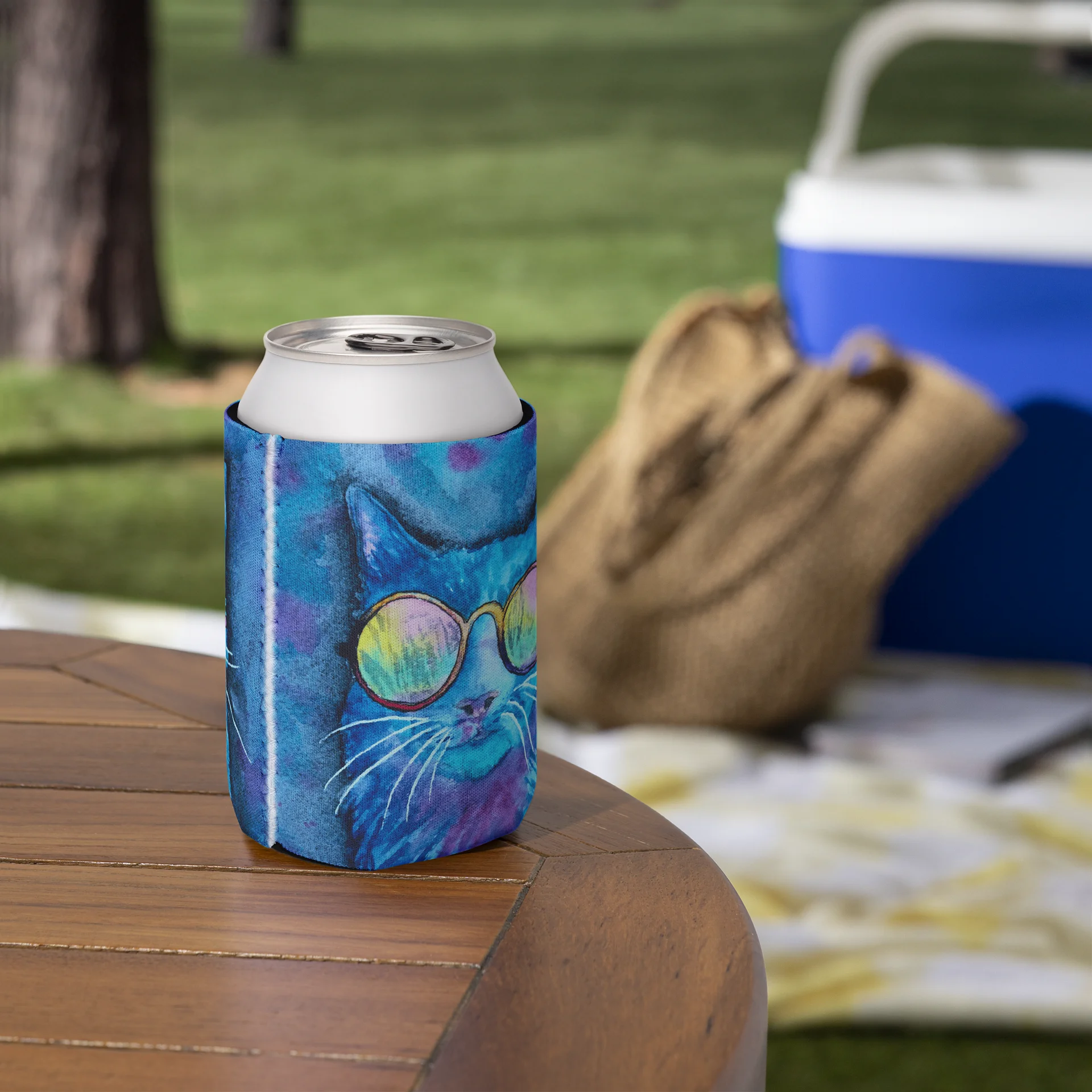 Willa the Wonder Cat — Custom Can Cooler product image (6)