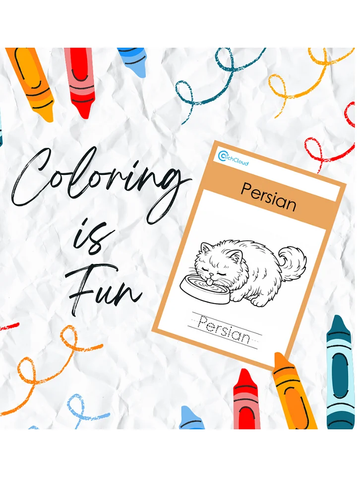 6 Cat Breeds Colouring Pages (***FREE Downloadable***) product image (2)
