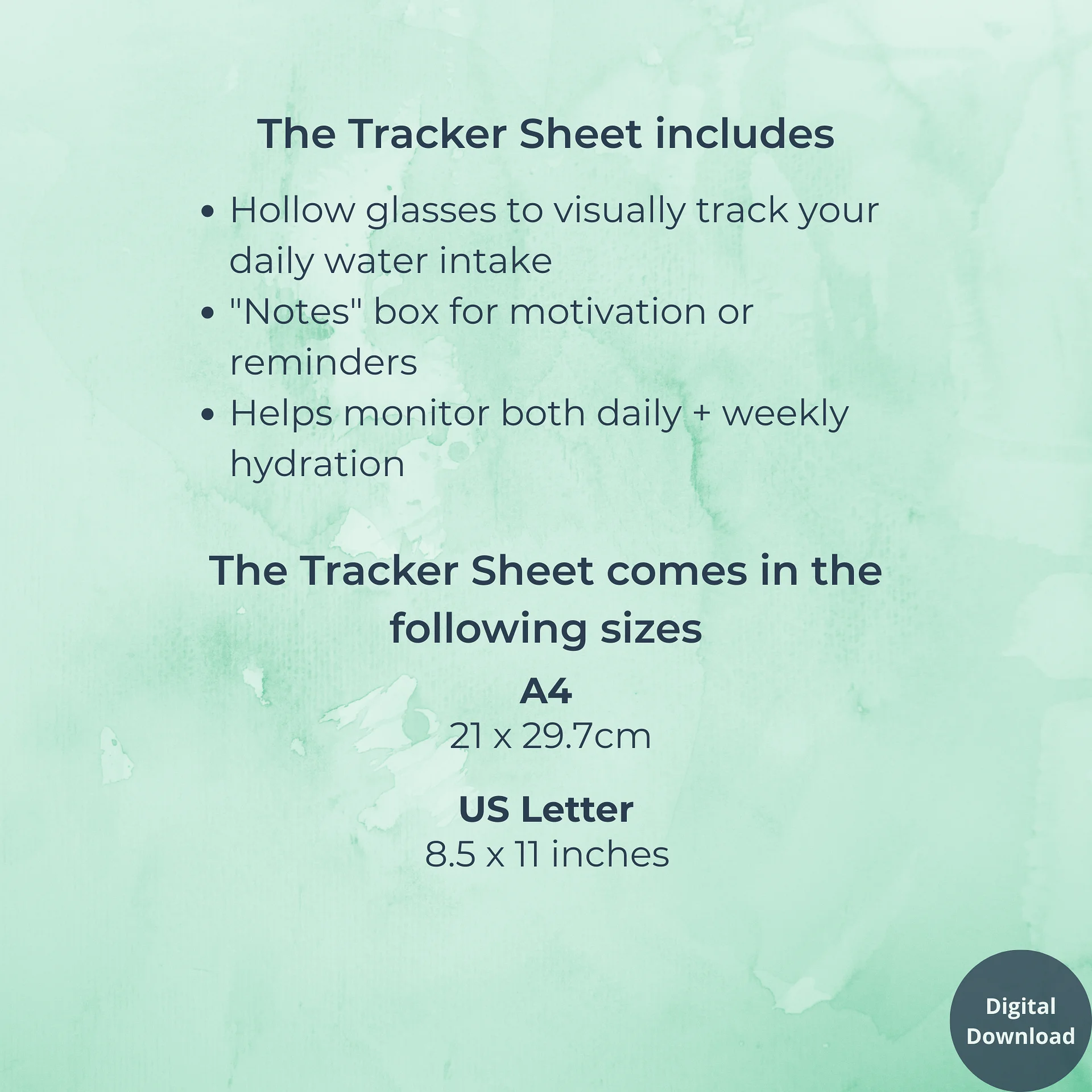 Weekly Water Intake Tracker product image (5)