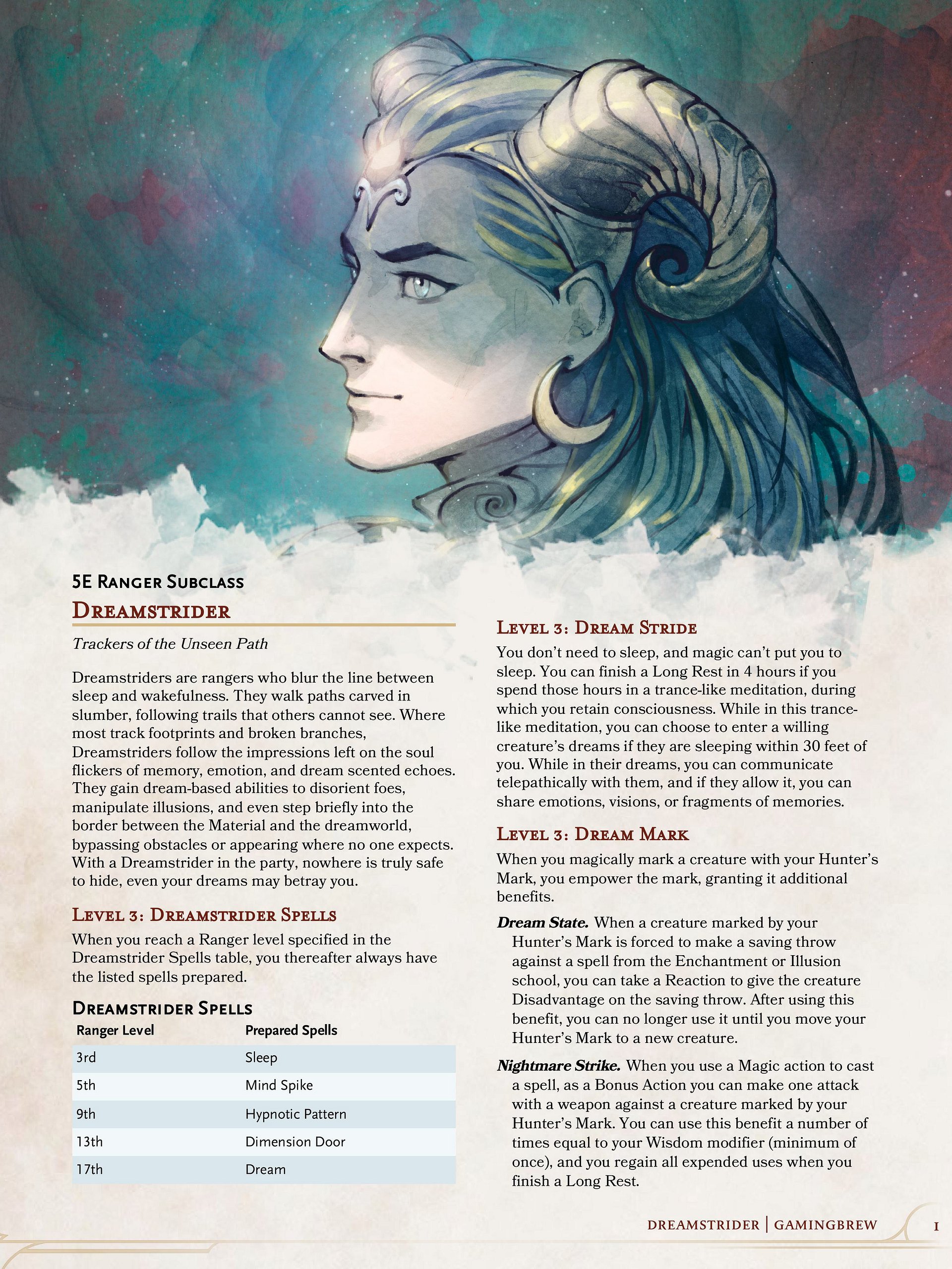 Dreamstrider | 5.5E Ranger Subclass product image (2)