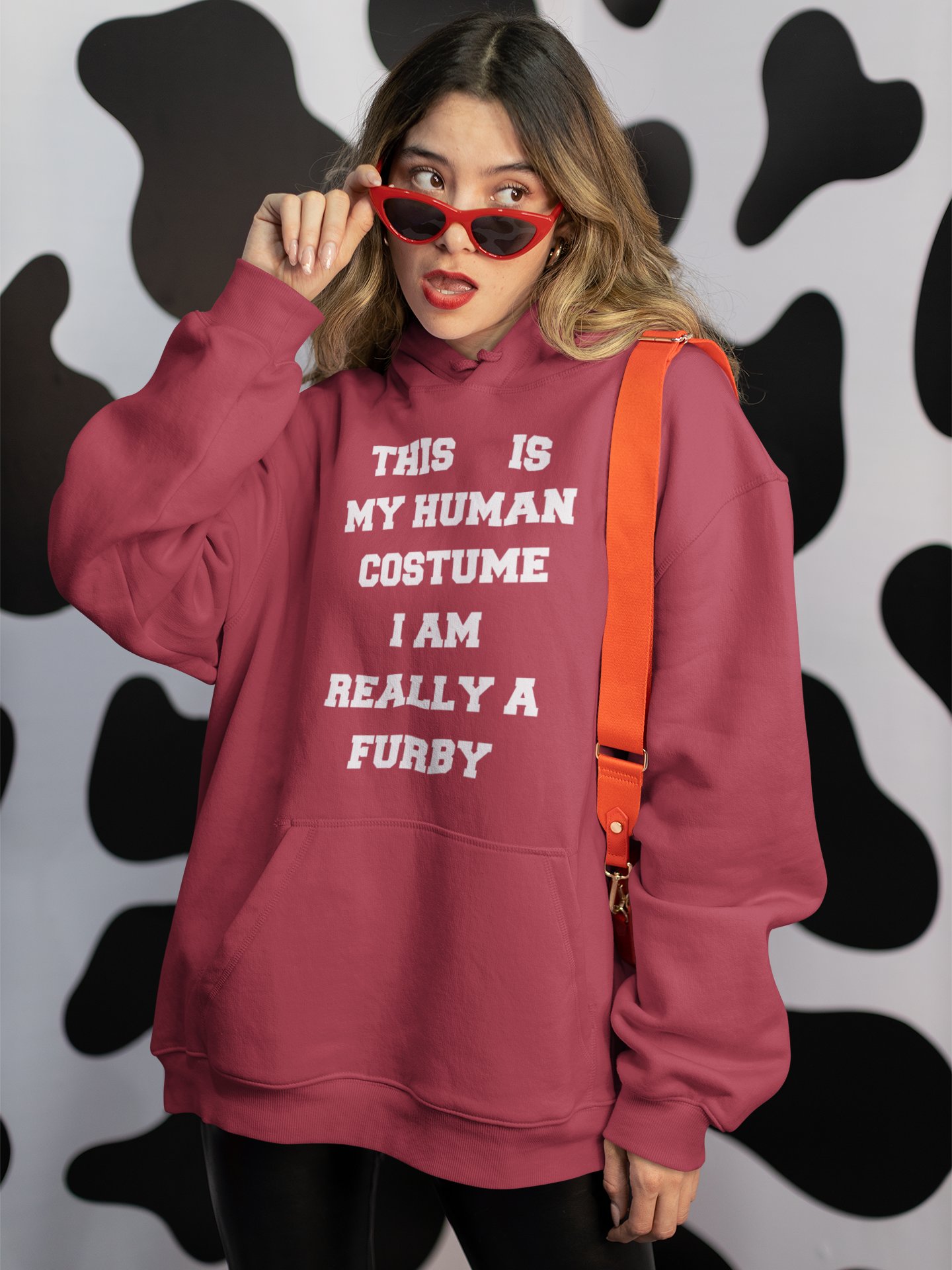 Human costume Furby edition classic hoodie product image (1)