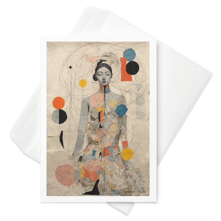 Chloe's Contemplation by Edward Martin Greeting Card product image (1)