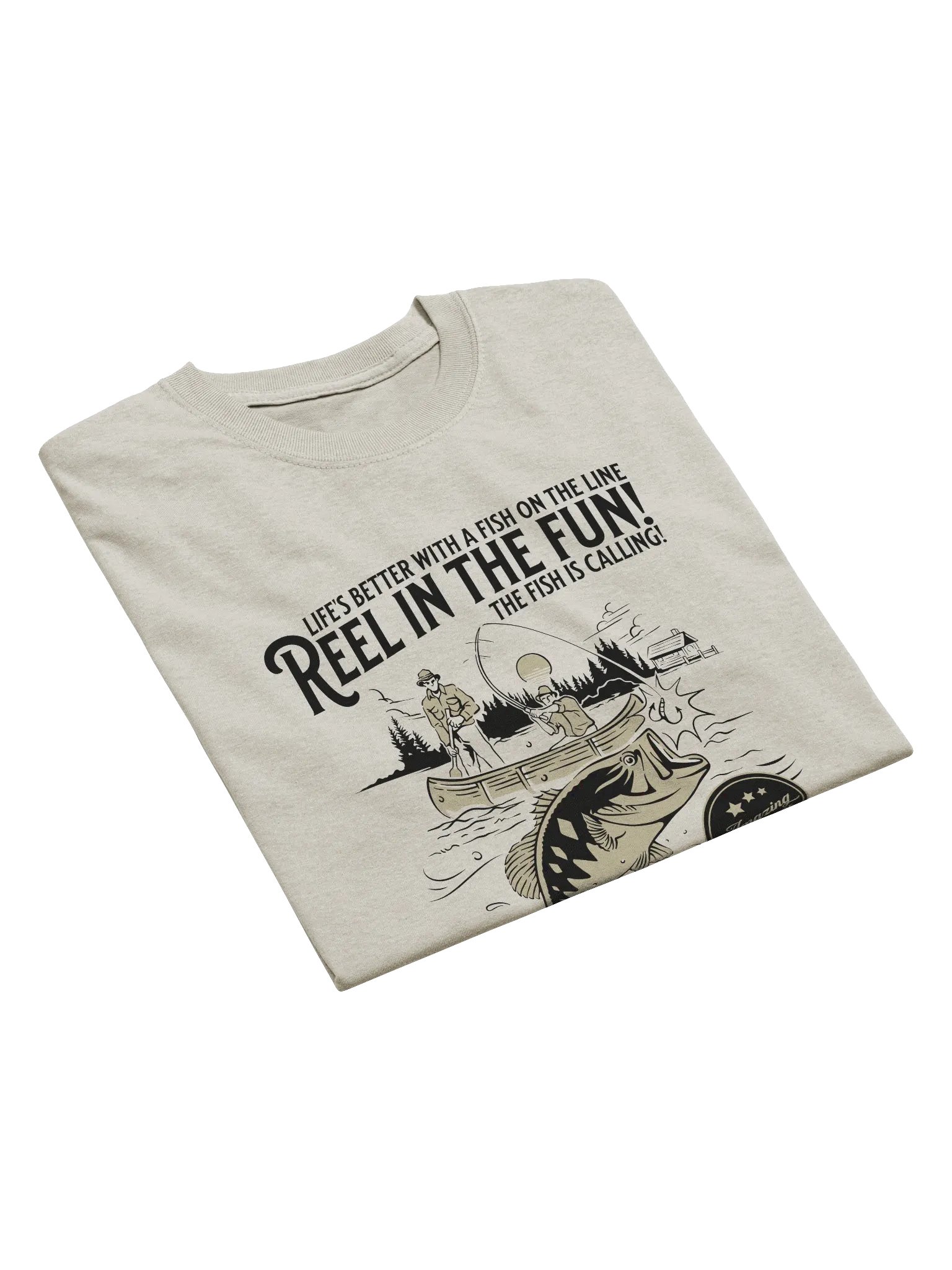 Catch the Big Bass T-Shirt | Vintage Fishing Graphic Tee product image (3)