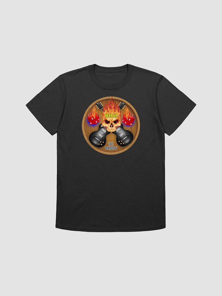 Flaming Skull Guitar Unisex Tee product image (3)