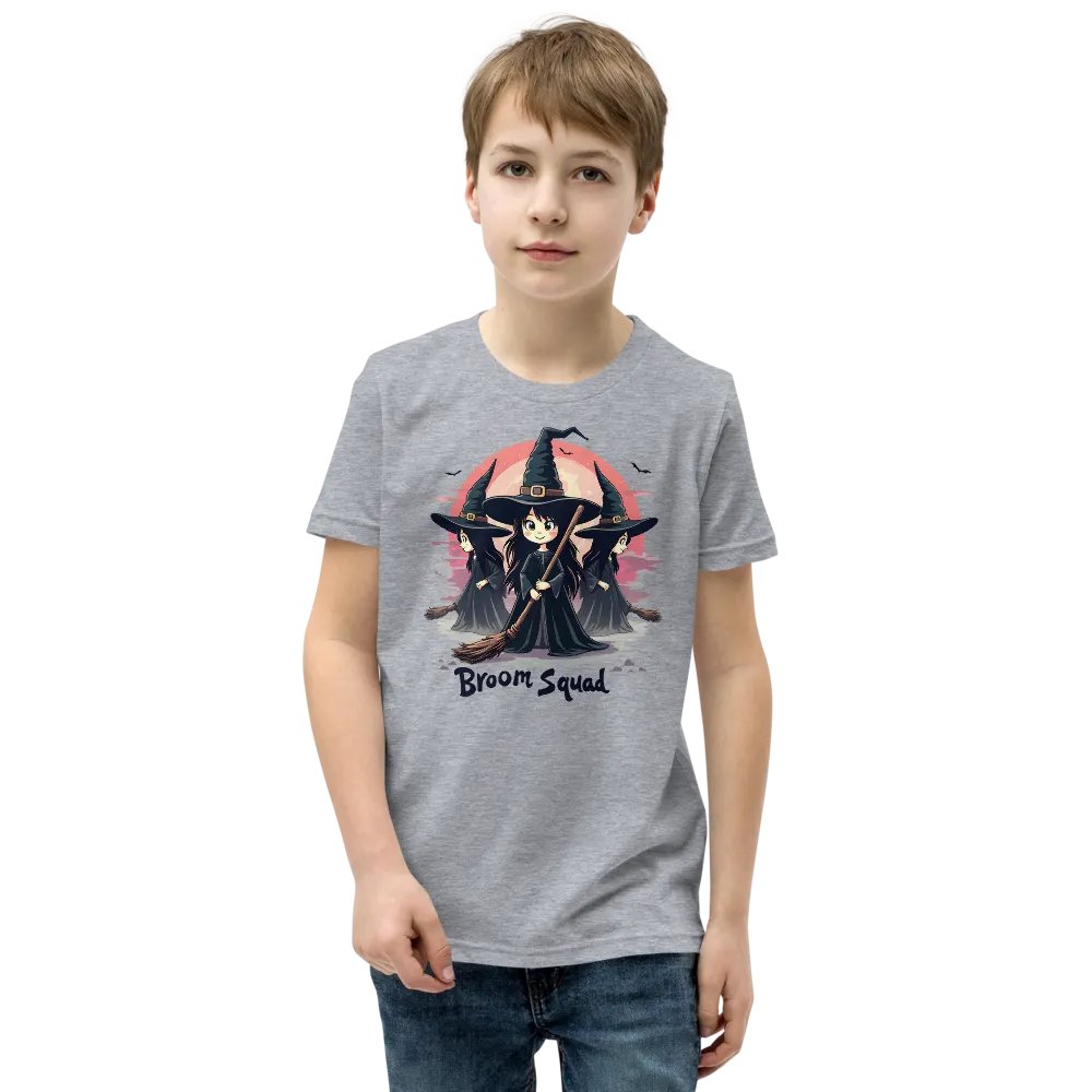 Broom Squad Youth Witch T-Shirt product image (1)