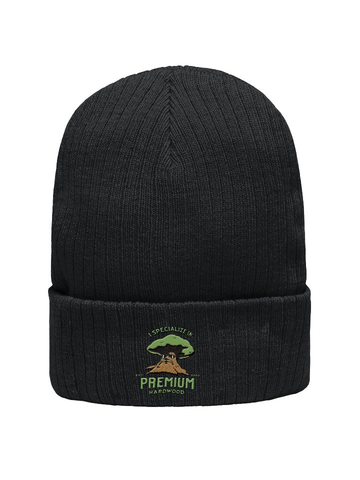Premium Hardwood Embroidered Atlantis Ribbed Knit Beanie product image (6)