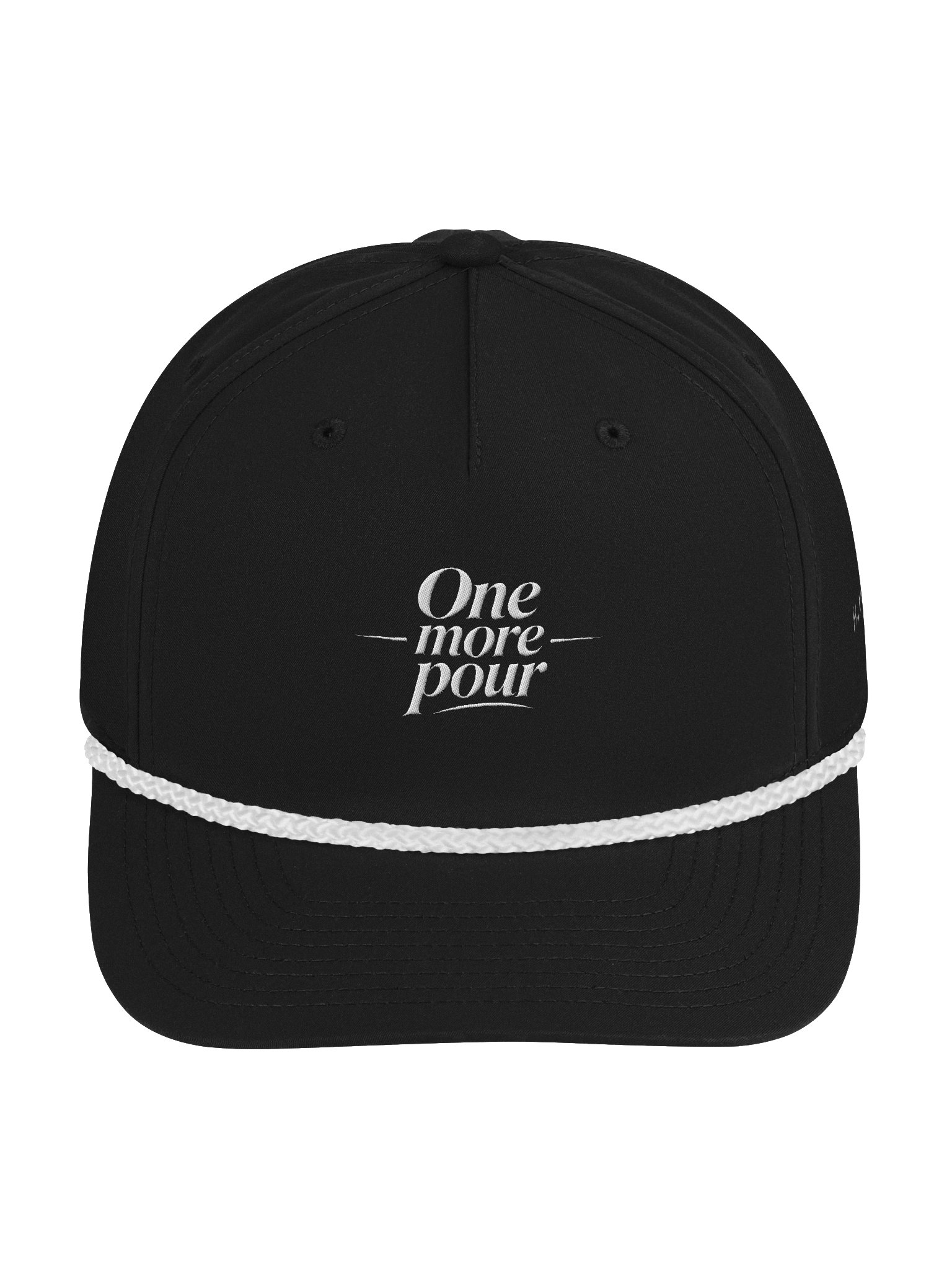 Black One More Pour Rope Hat product image (1)