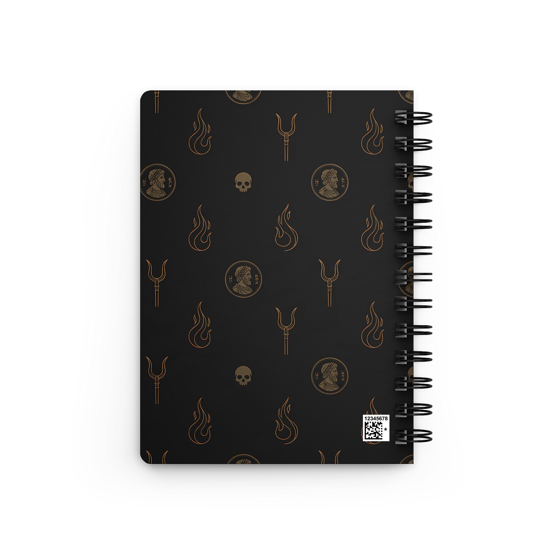 Hades Skull Journal – Greek Mythology Spiral Notebook (Dark Aesthetic) product image (6)