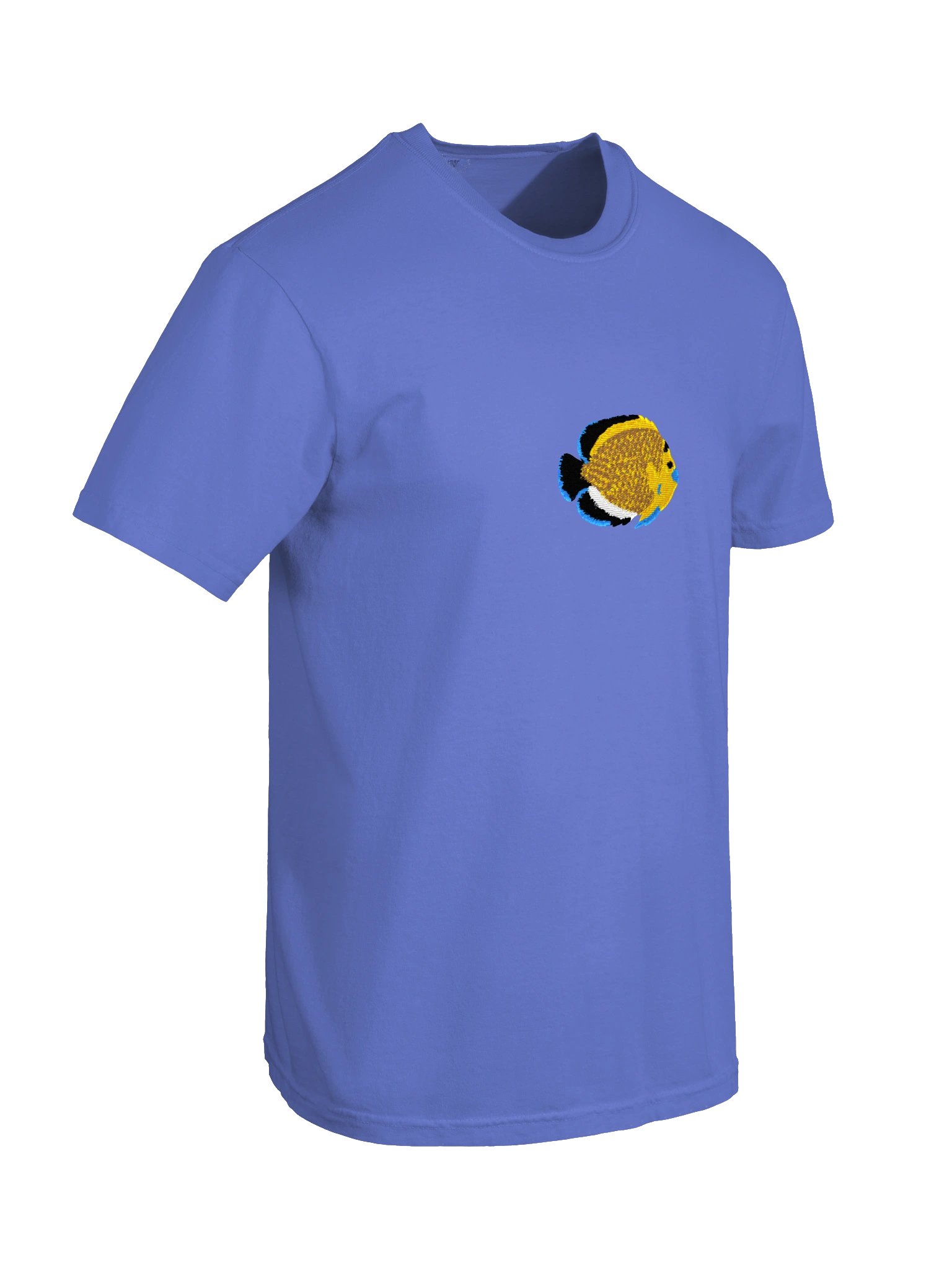 Goldflake Angelfish Embroidered Premium T-Shirt | Saltwater Reef Aquarium Fish & Marine Life Apparel product image (30)