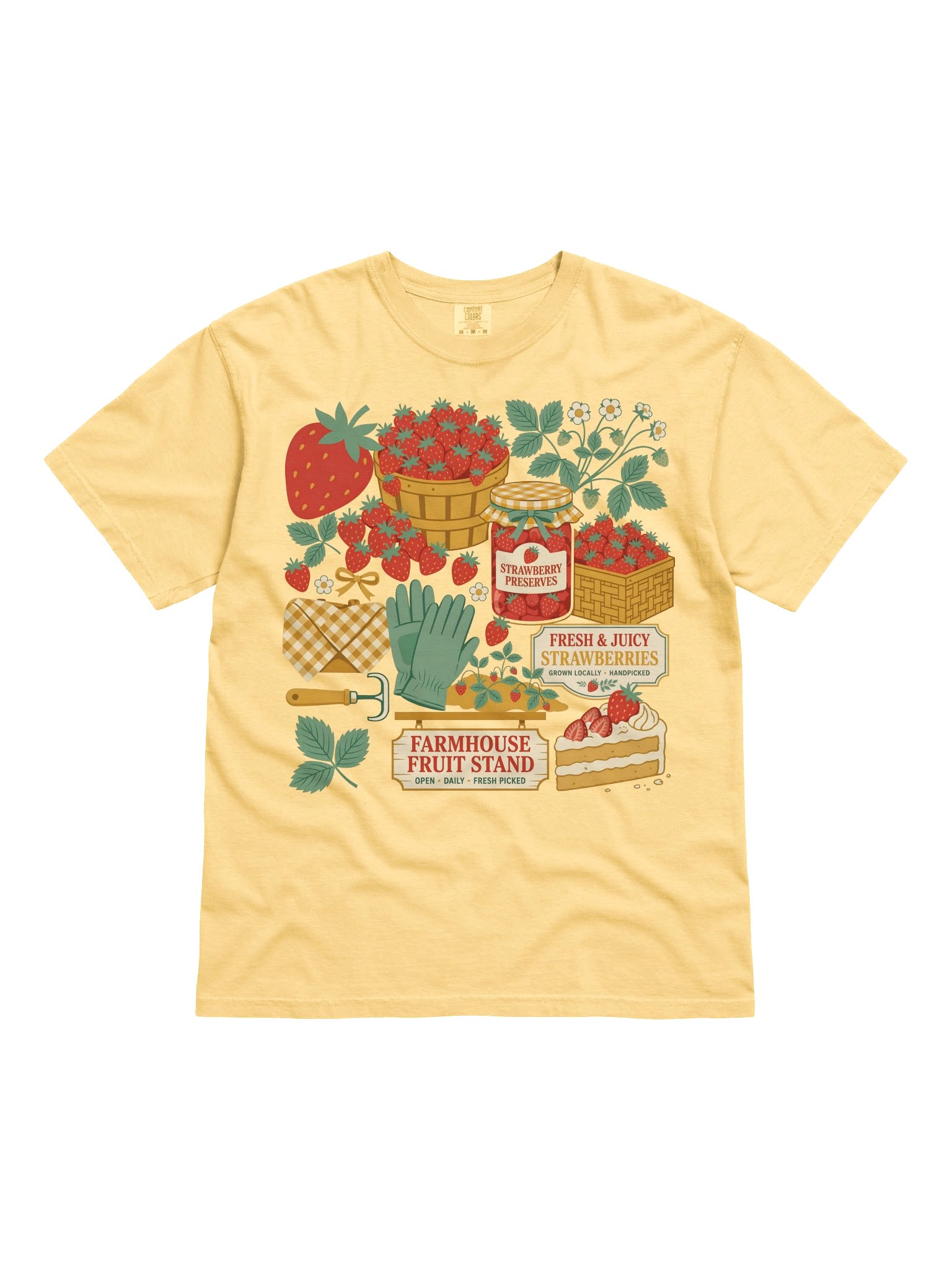 Strawberry Farmhouse Market Graphic Tee product image (1)