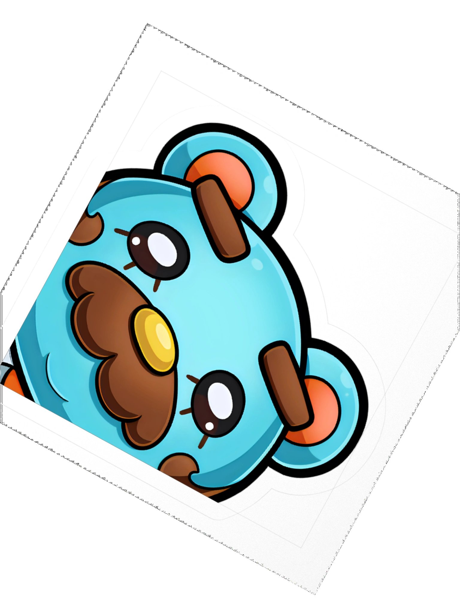 Beardo - 1x1 Sticker product image (4)