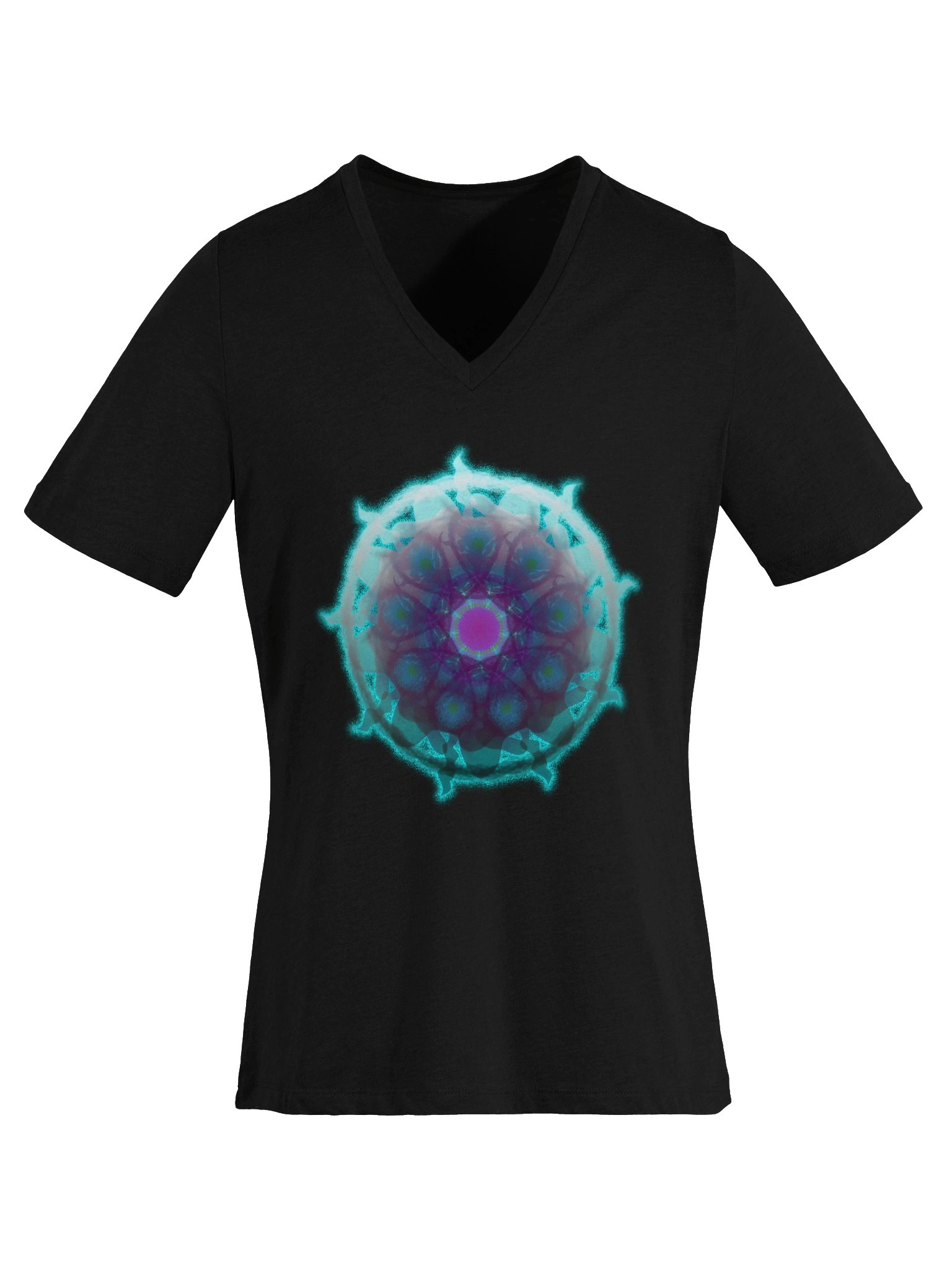 Neon Bloom V-Neck Tee product image (15)