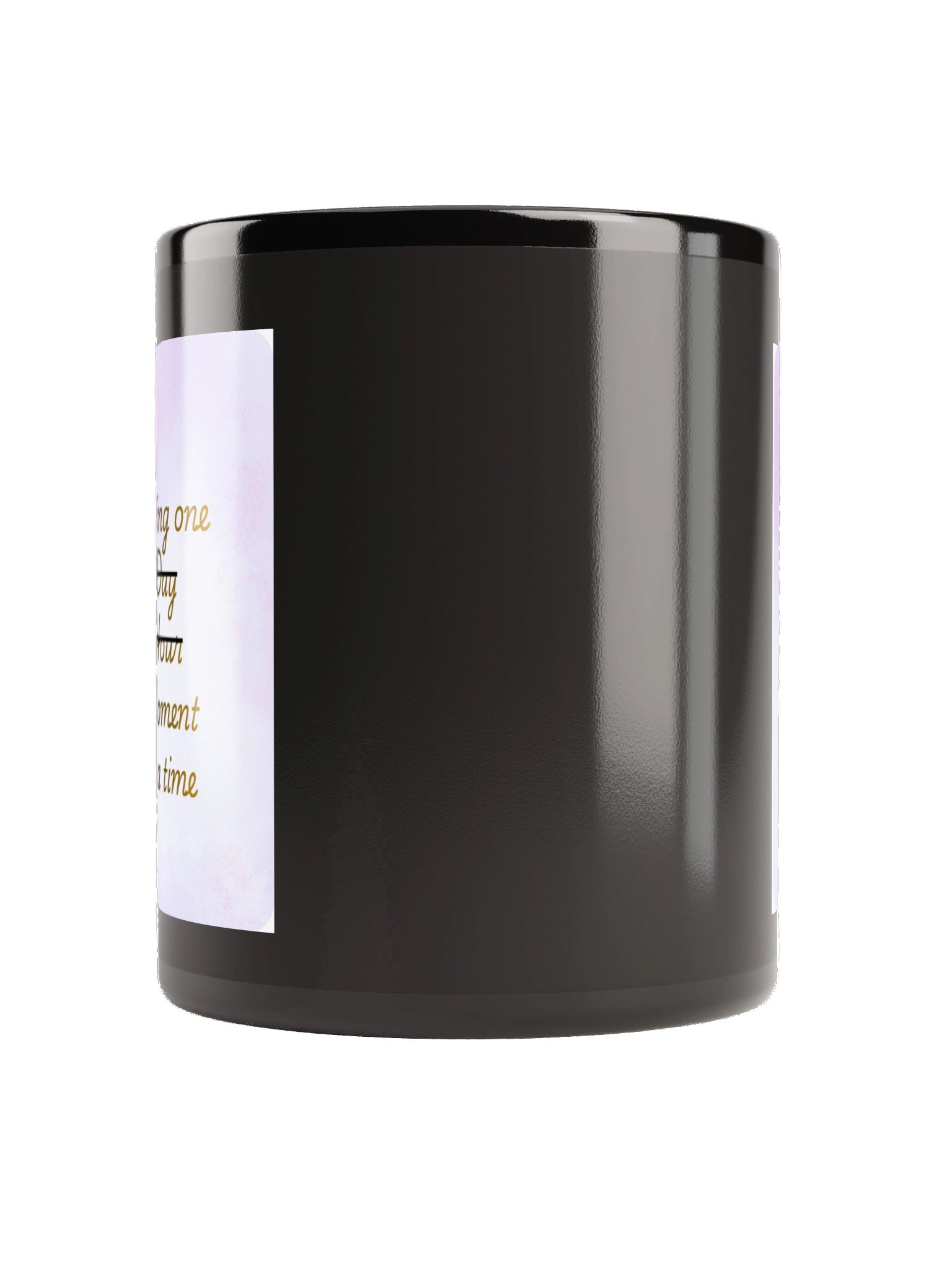Mind Matter- Living One Moment- Black Mug product image (4)