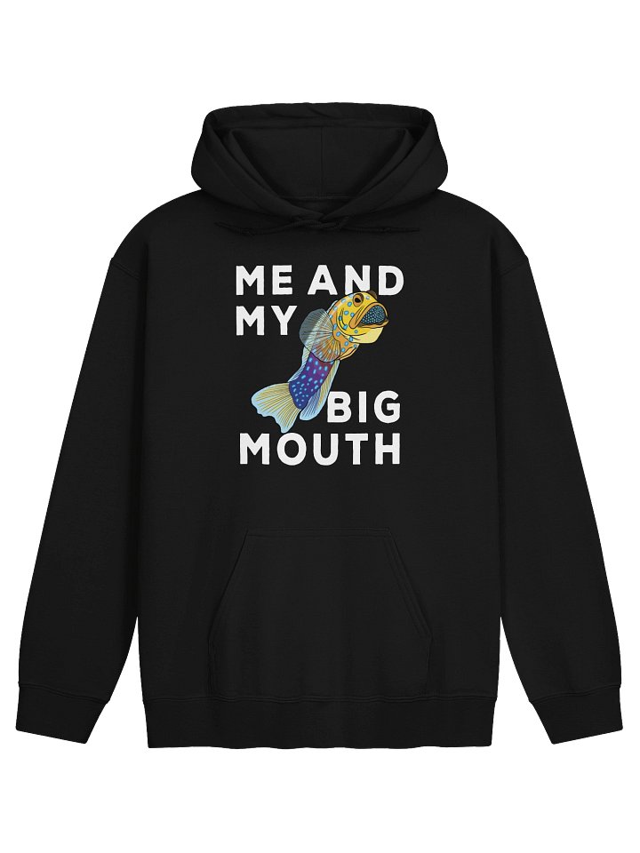 Me and My Big Mouth Blue-Spotted Jawfish Hoodie for Reef Aquarium Lovers product image (3)