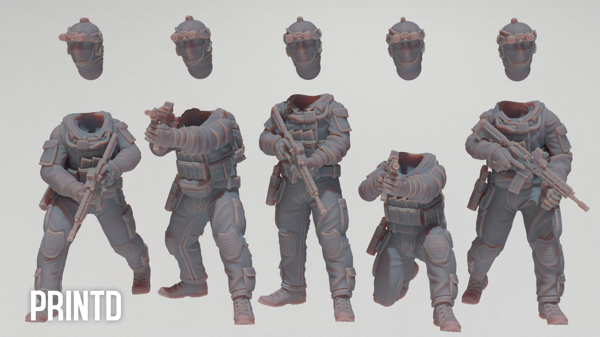 Shayetet 13 Israeli Navy Forces - Modern Warfare Wargame Hobby Resin Scale Models product image (2)