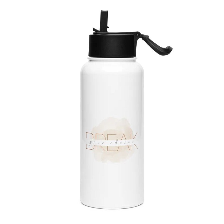 Stainless Steel Water Bottle with a Straw Lid SWFB0102 product image (1)