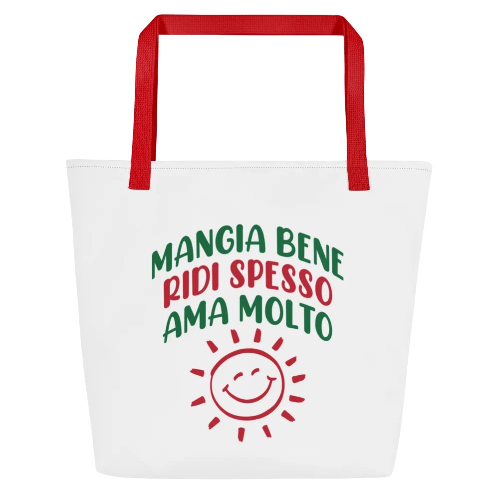 Mangia Bene Ridi Spesso Ama Molto Tote Bag product image (5)