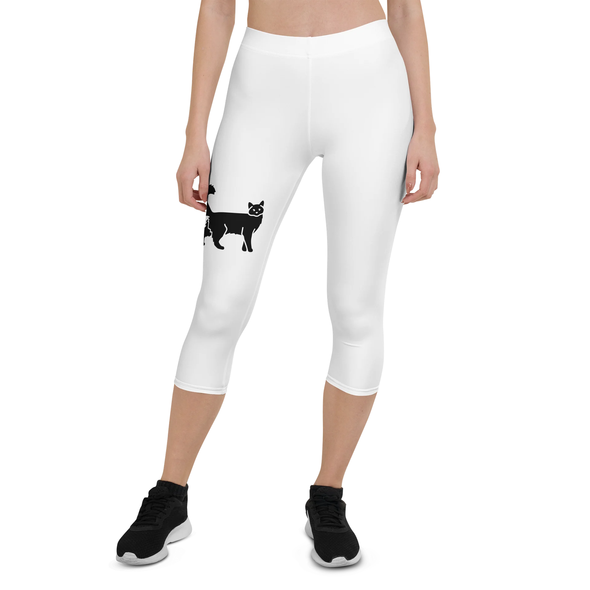Black Cat Capri Leggings product image (1)