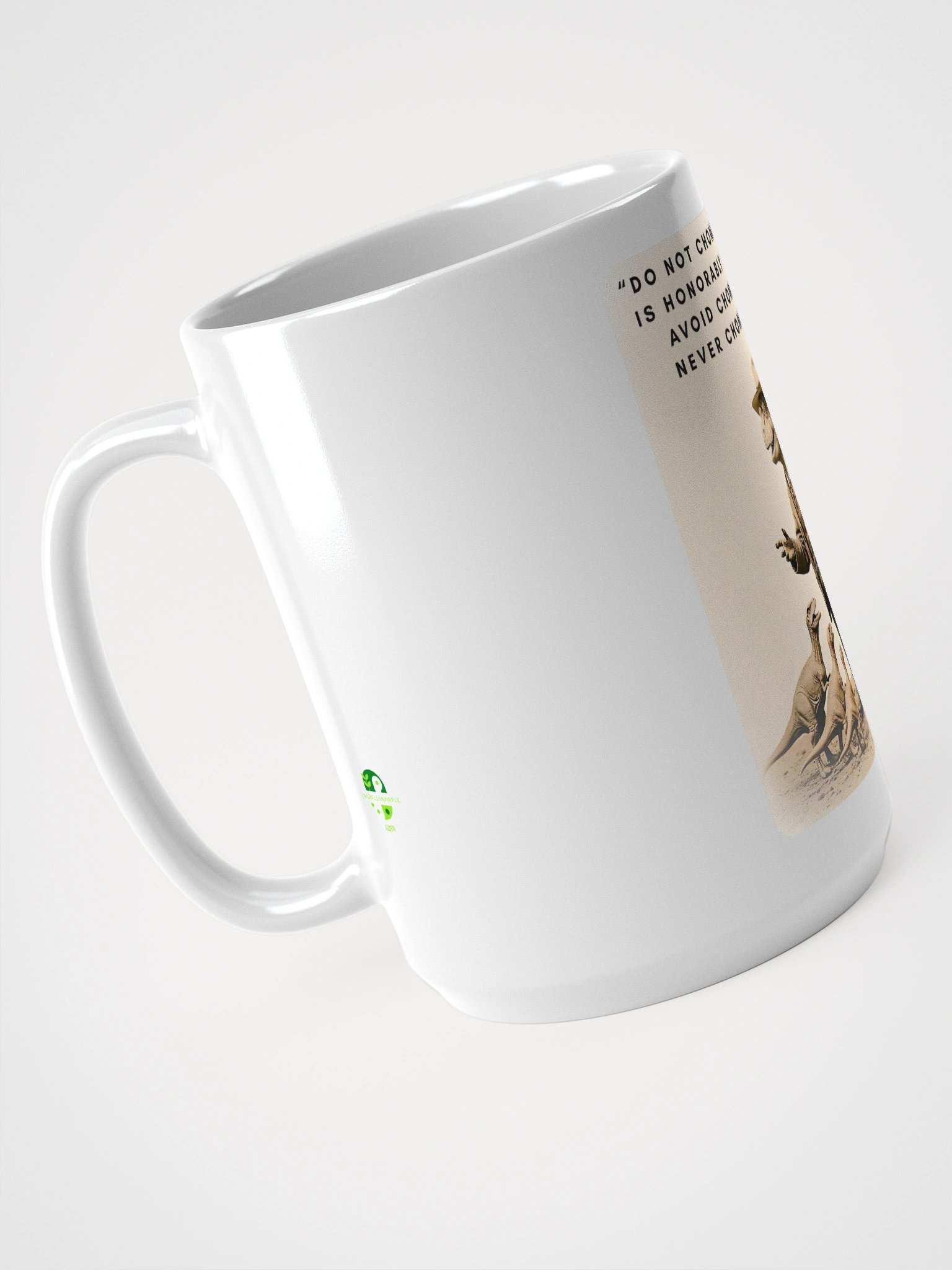 Theosaur Roosevelt - Never Chomp Softly Funny Historical Dino Mug product image (3)